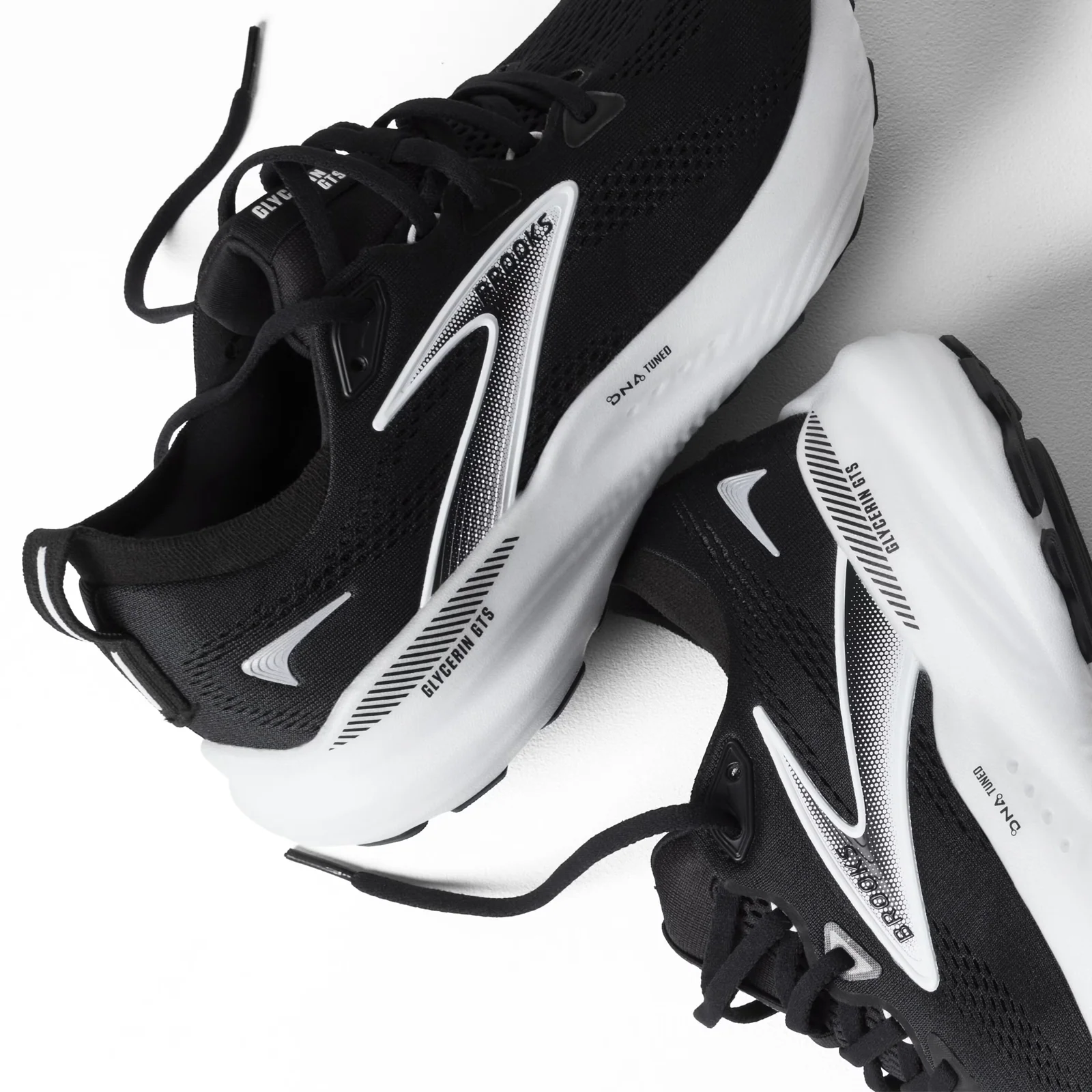 Brooks Glycerin GTS 22 Running Shoe (Men) - Black/Grey/White - Image 7