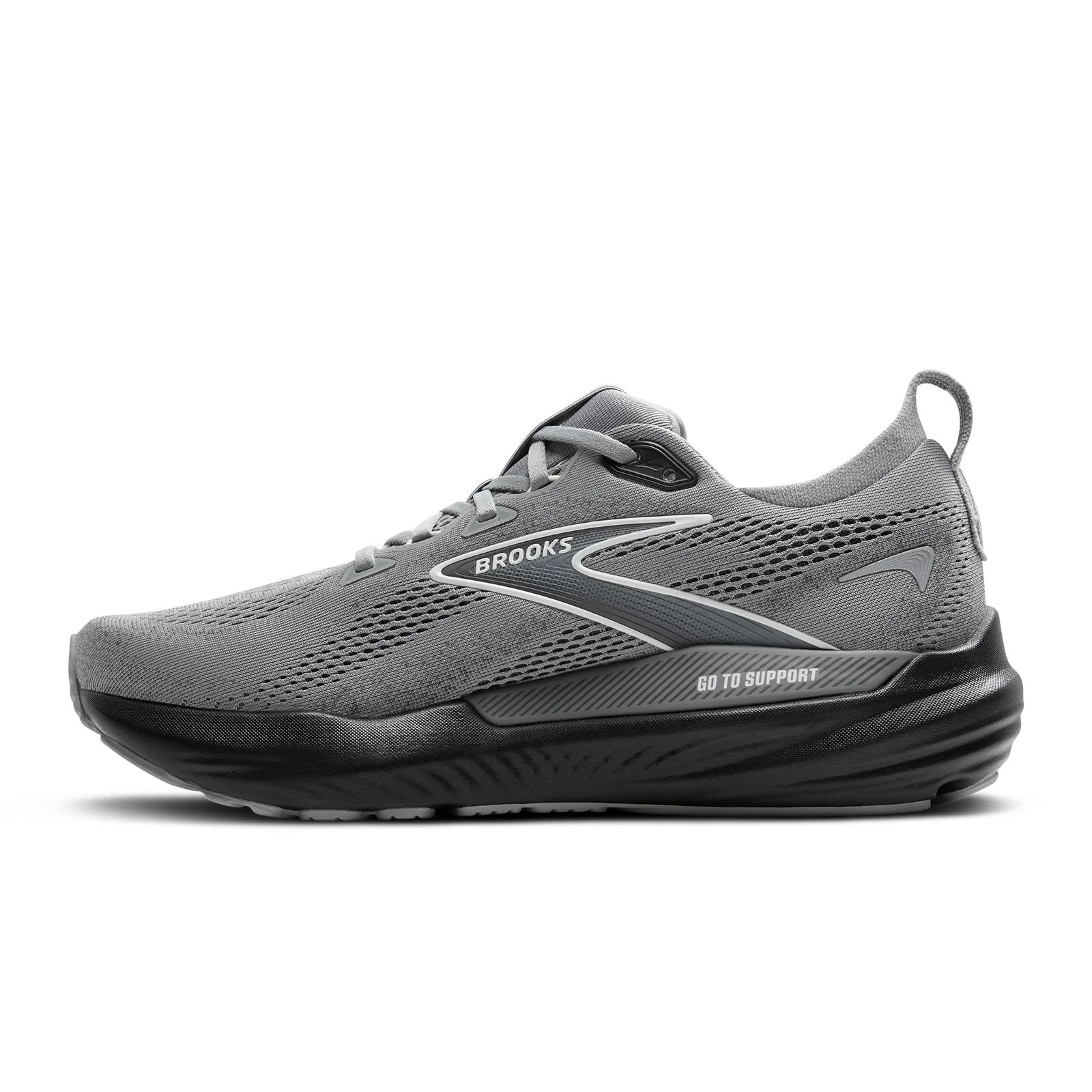 Brooks Glycerin GTS 22 Running Shoe (Men) - Primer Gray/Ebony/Bluewash - Image 2