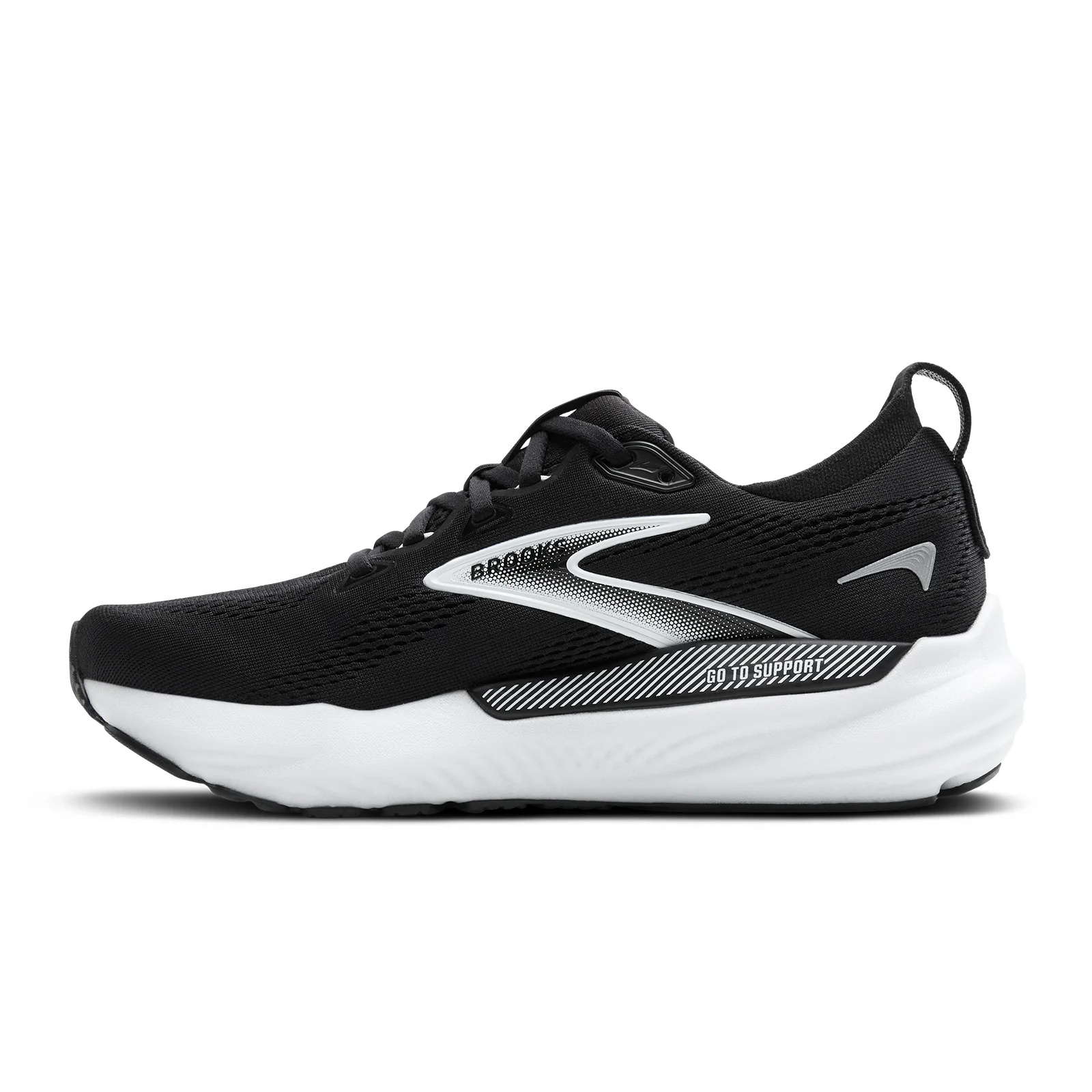 Brooks Glycerin GTS 22 Running Shoe (Women) - Black/Grey/White - Image 2