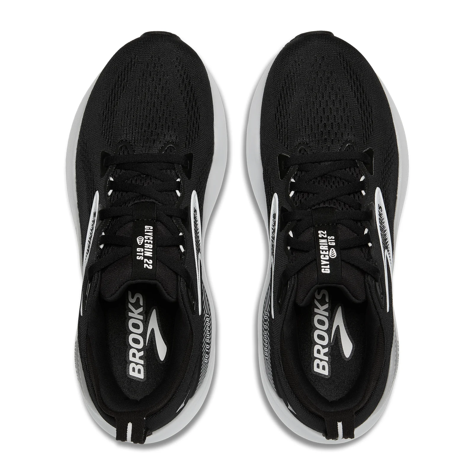 Brooks Glycerin GTS 22 Running Shoe (Women) - Black/Grey/White - Image 4
