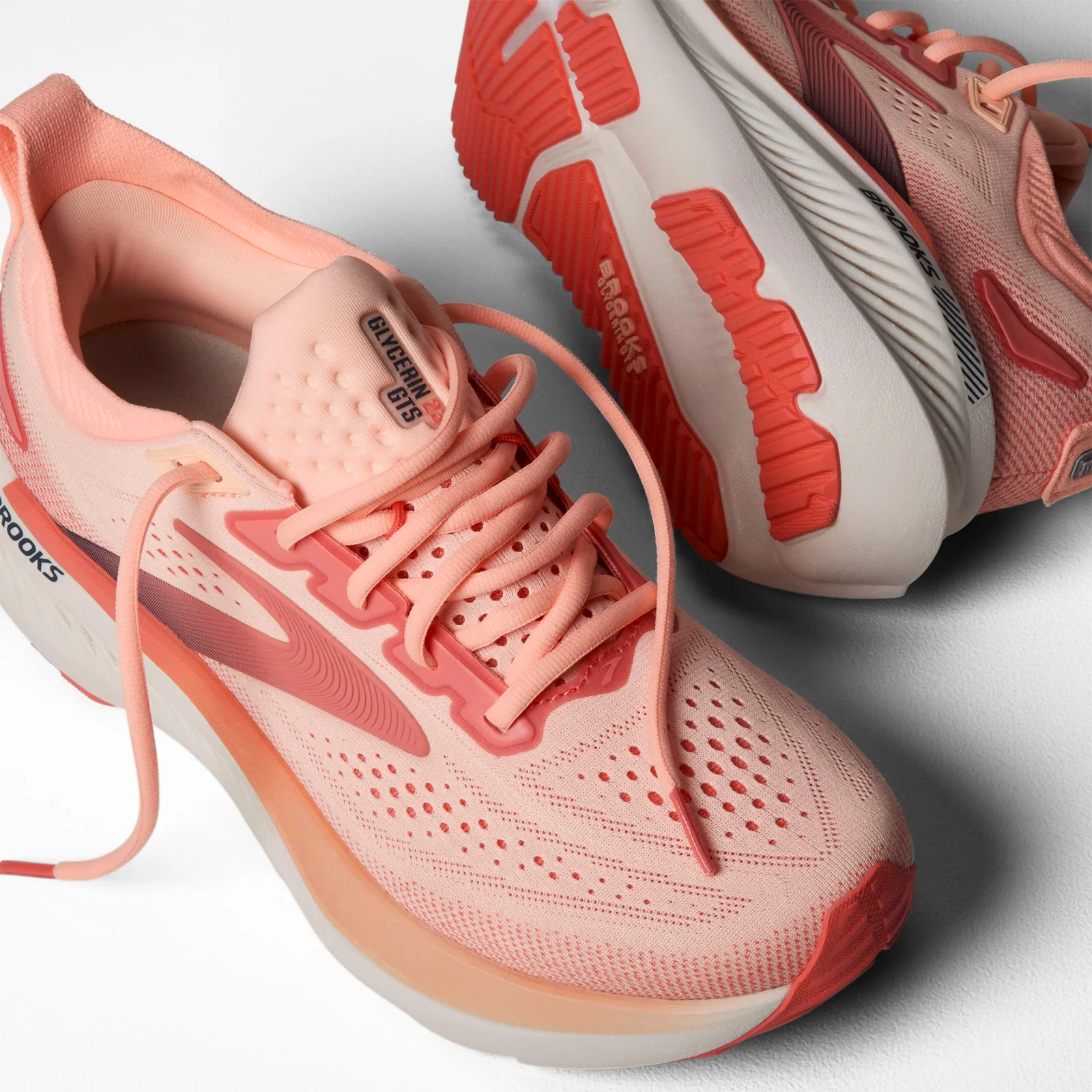 Brooks Glycerin GTS 23 Running Shoe (Women) - Coral/Peach/Spellbound - Image 7