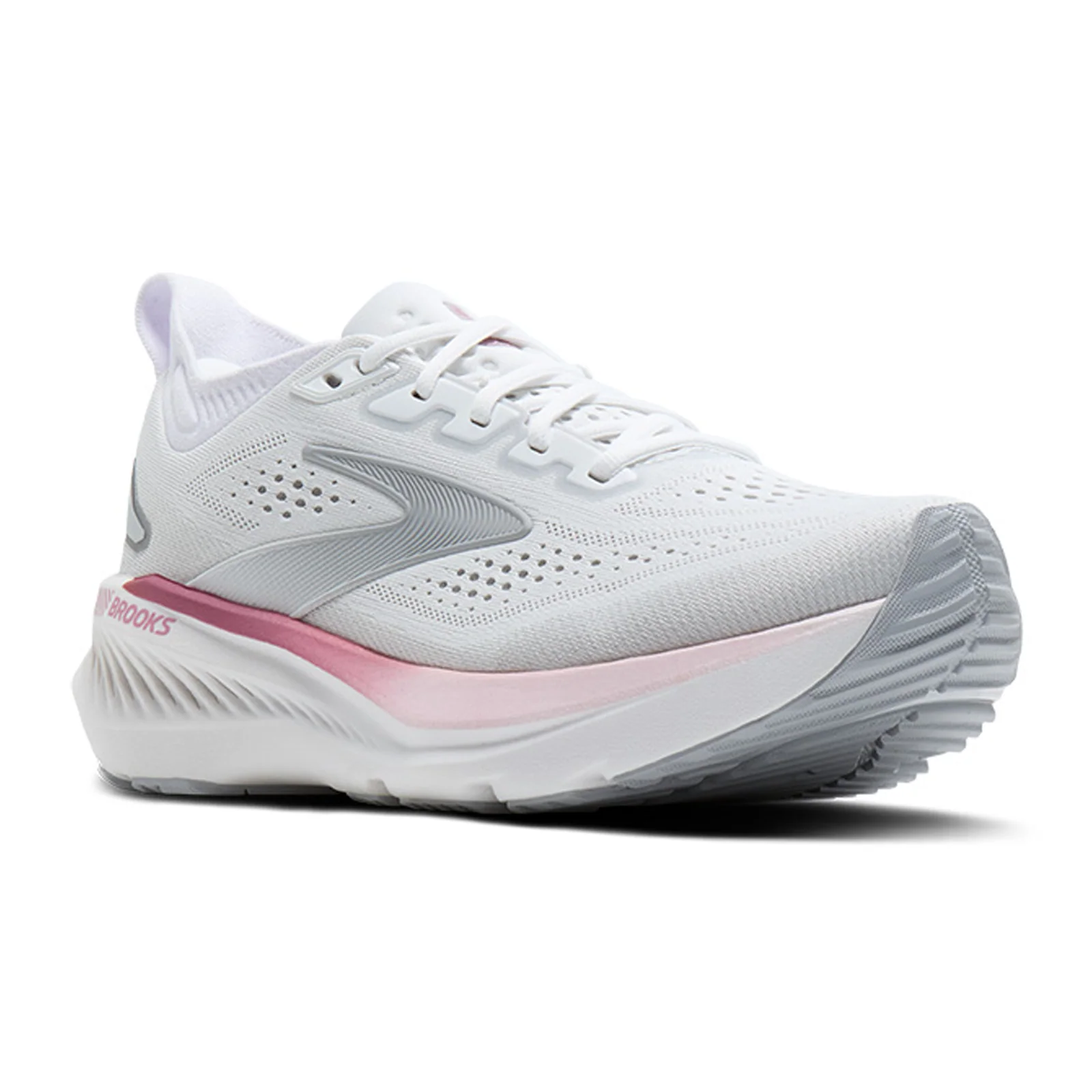Brooks Glycerin GTS 23 Running Shoe (Women) - White/Harbor Mist/Metallic - Image 3