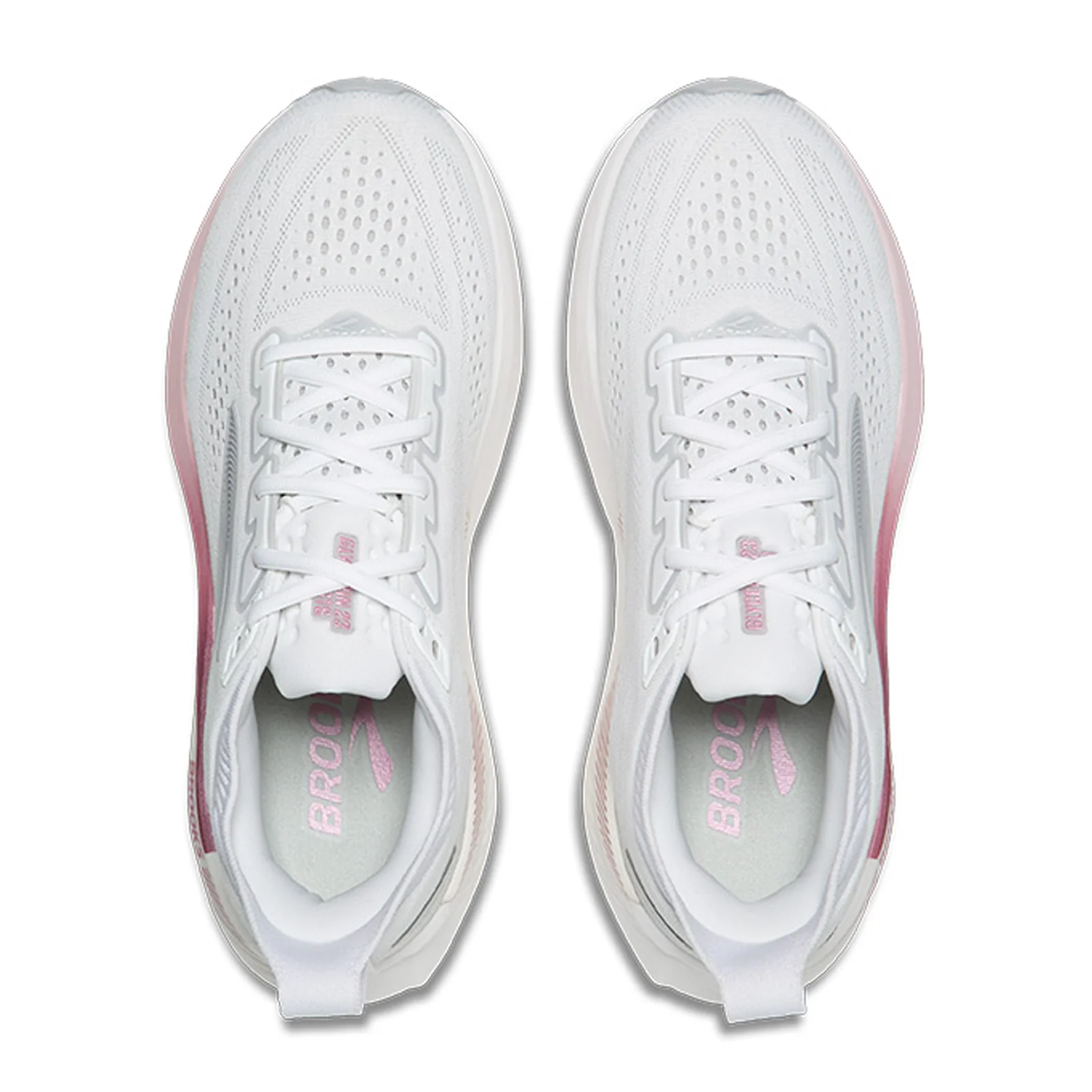 Brooks Glycerin GTS 23 Running Shoe (Women) - White/Harbor Mist/Metallic - Image 5