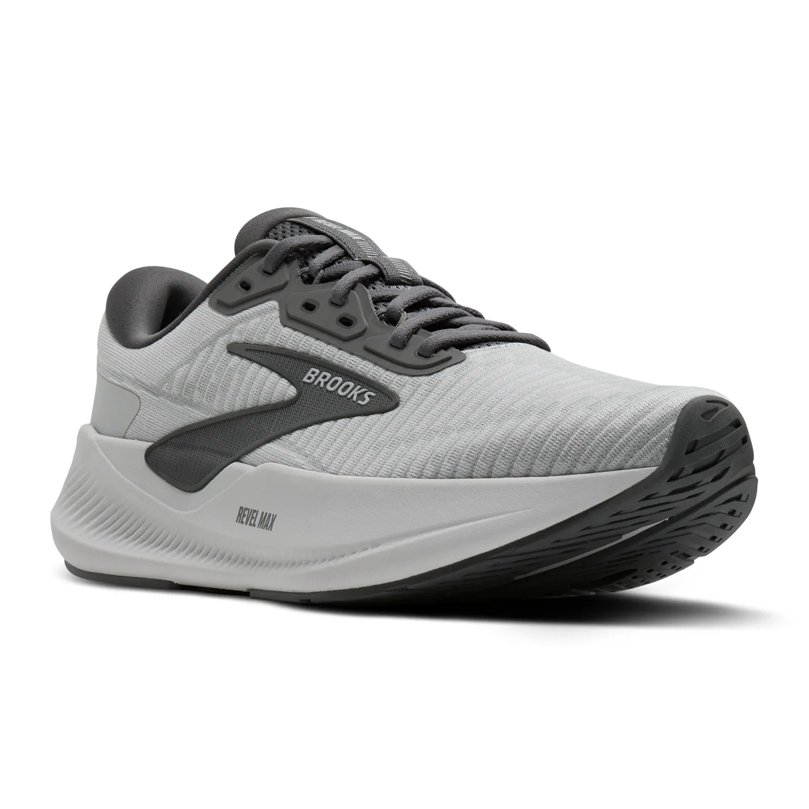 Brooks Revel Max Running Shoe (Men) - Oyster Mushroom/Poppy Seed - Image 3