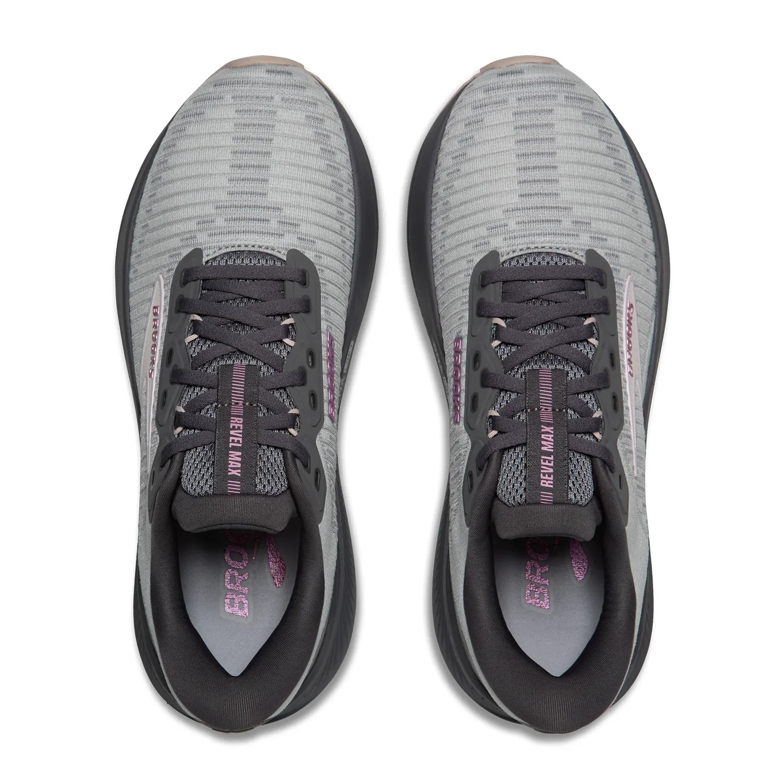 Brooks Revel Max Running Shoe (Women) - Harbor Mist/Grey/Metallic - Image 5