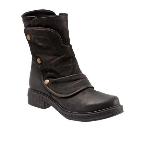 Bueno Greta Ankle Boot (Women) - Black Nubuck