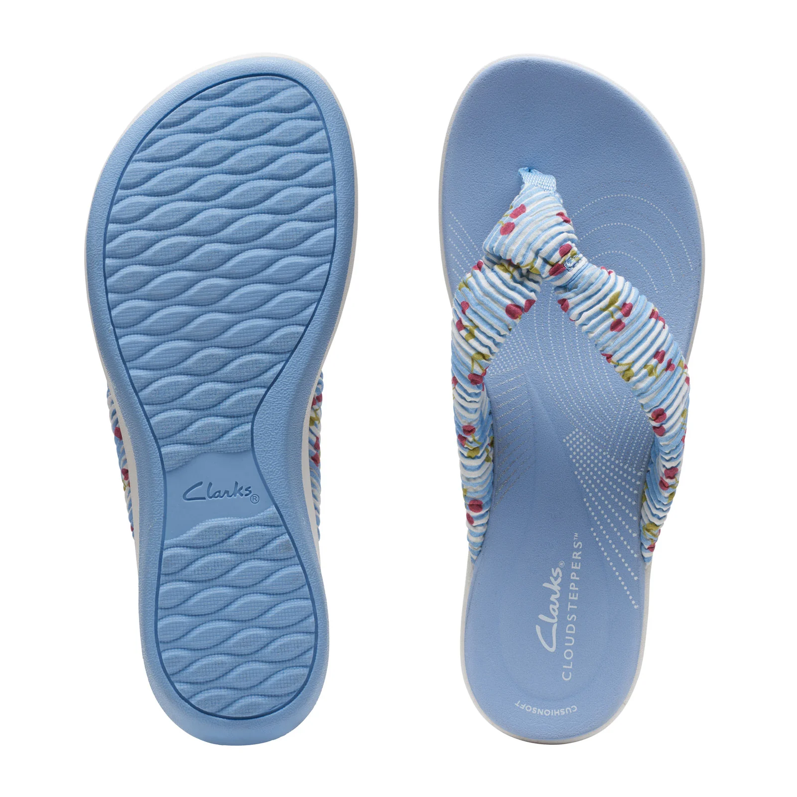 Clarks Arla Glison Sandal (Women) - Blue Synthetic - Image 2
