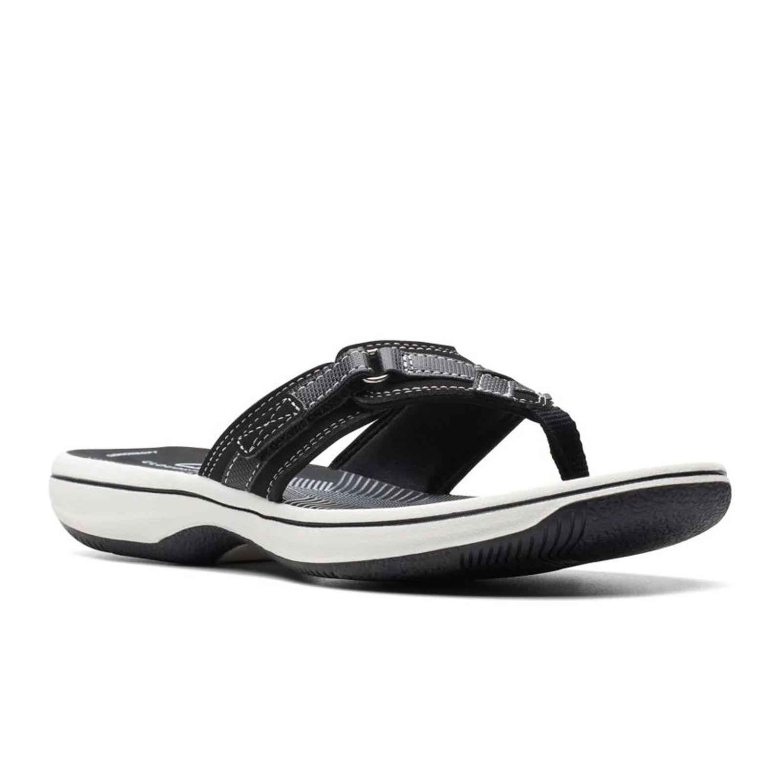 Clarks Breeze Sea Sandal (Women) - Black Synthetic - Image 4