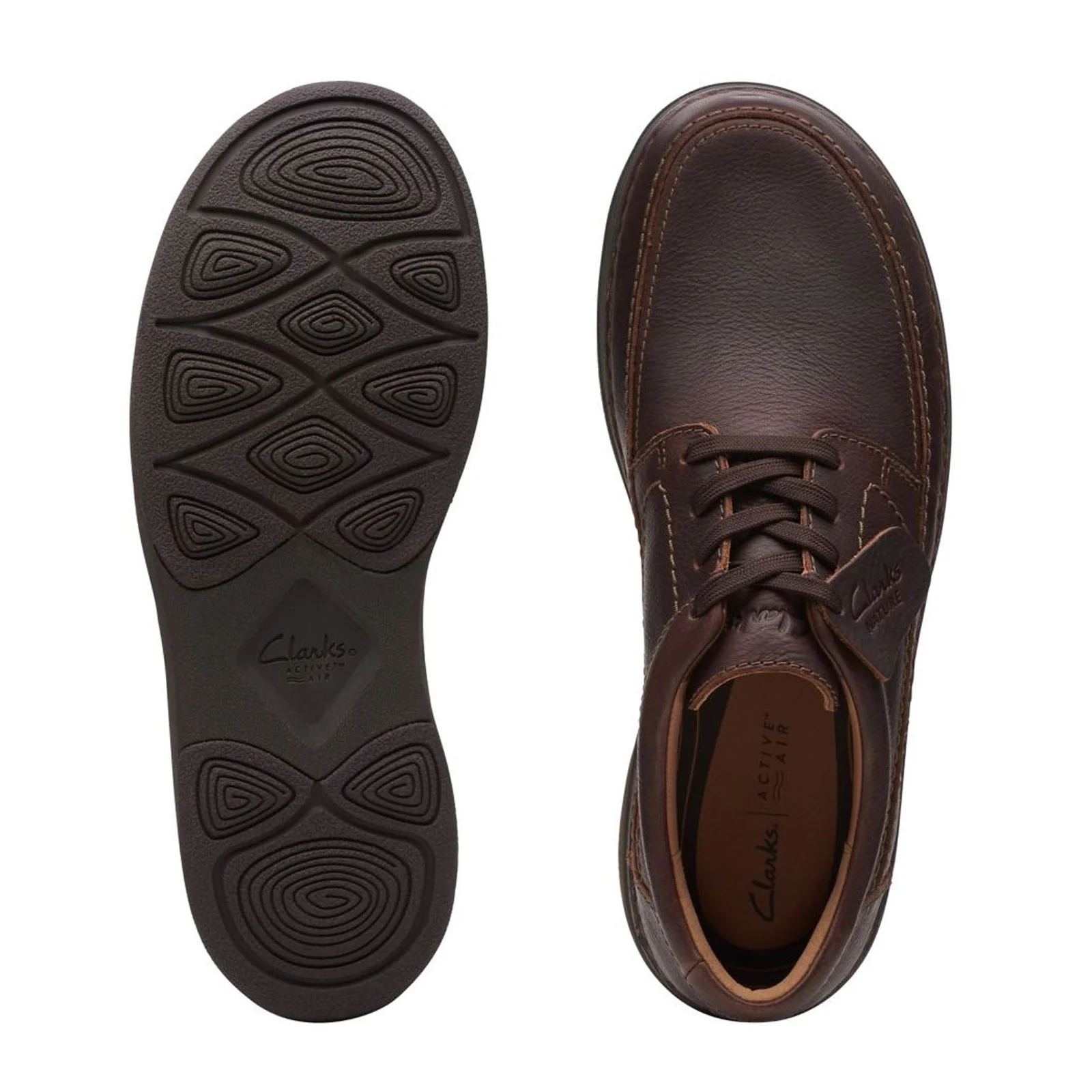 Clarks Nature 5 Lo Lace Up (Men) - Dark Brown Leather - Image 3