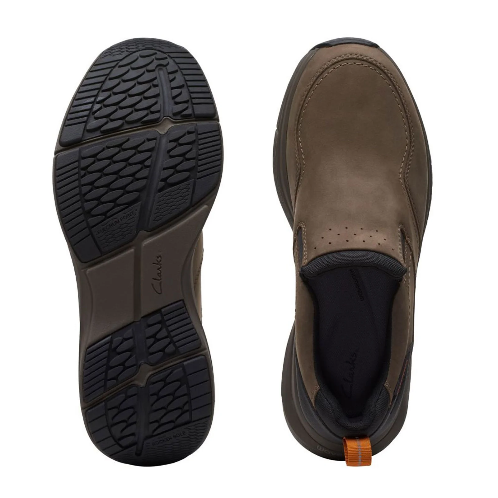 Clarks Wave 2.0 Edge Waterproof Slip On (Men) - Dark Taupe - Image 3