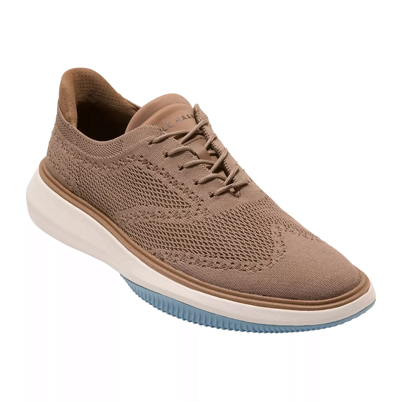 Cole Haan GrandPhaze Stitchlite Quick-On Oxford (Men) - Irish Coffee/Dark Natural/Dusty Blue - Image 3