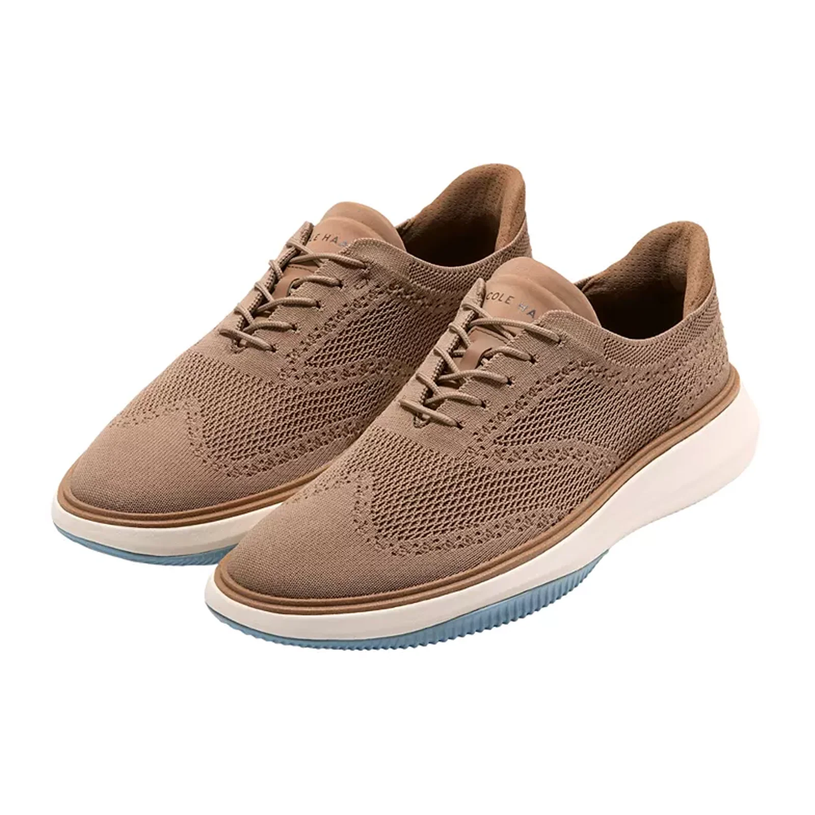Cole Haan GrandPhaze Stitchlite Quick-On Oxford (Men) - Irish Coffee/Dark Natural/Dusty Blue - Image 4