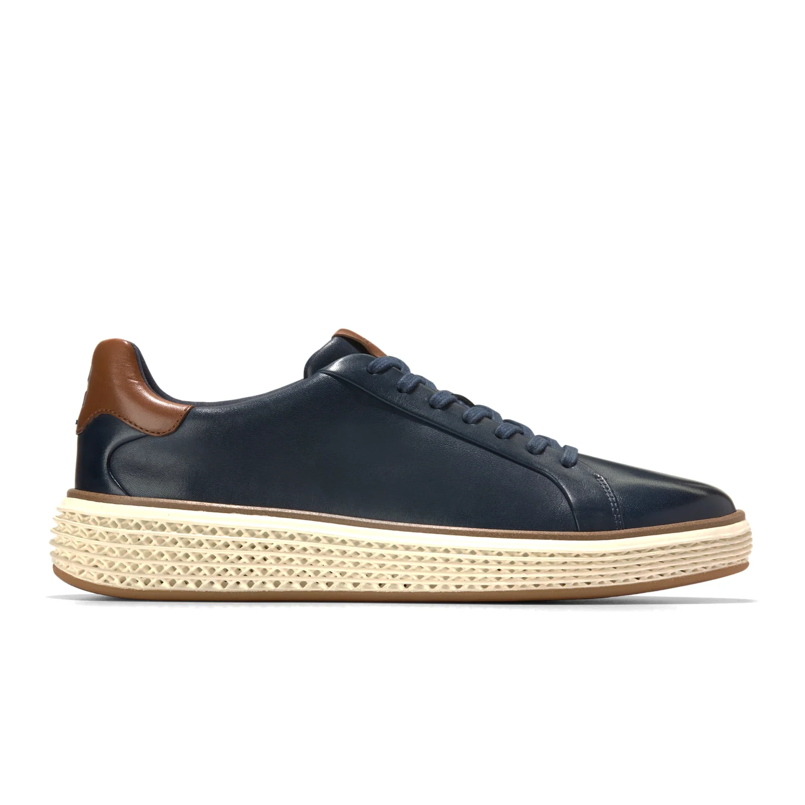 Cole Haan Grandpro Court Skyweave Sneaker (Men) - Navy Blazer/CH British Tan/Ivory