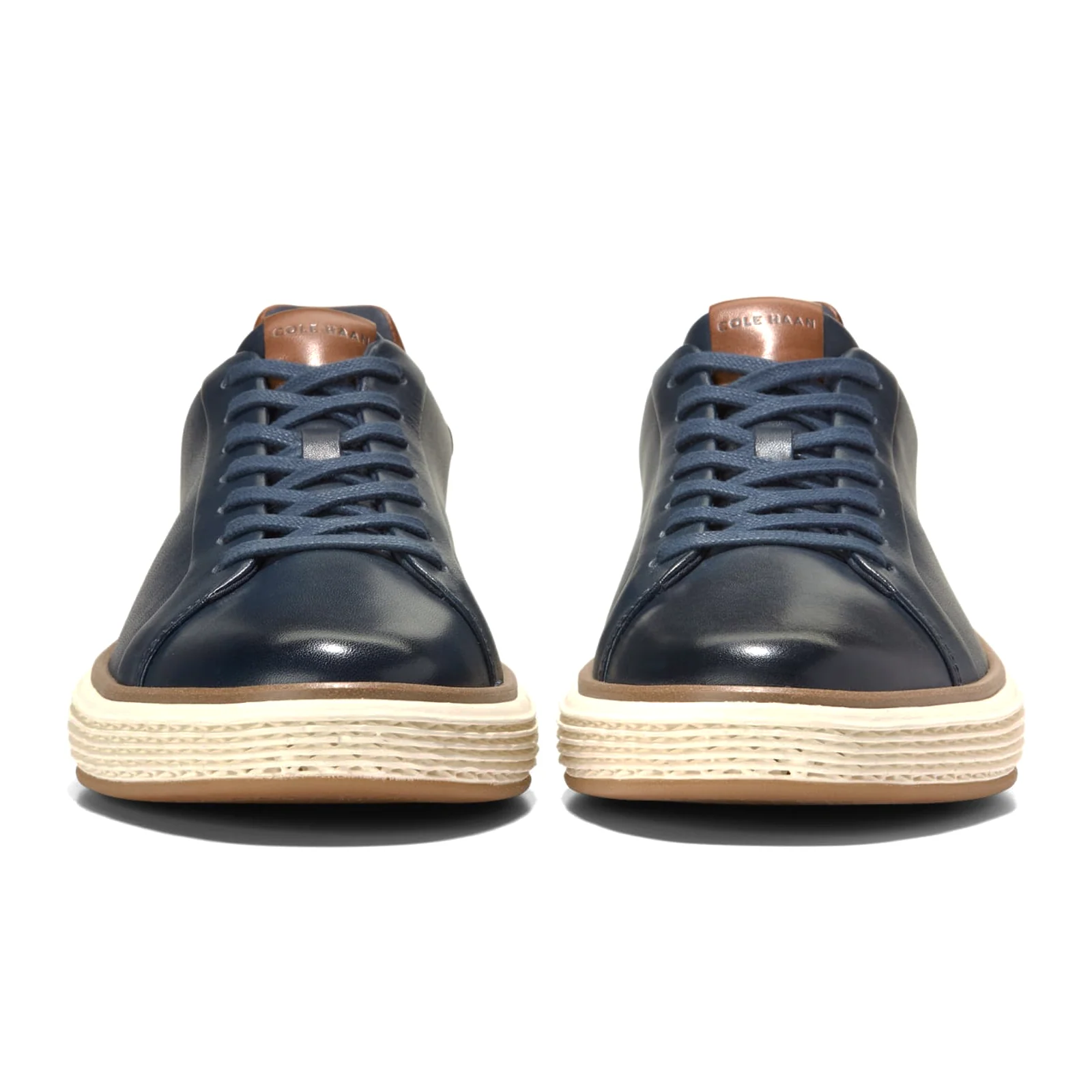 Cole Haan Grandpro Court Skyweave Sneaker (Men) - Navy Blazer/CH British Tan/Ivory - Image 3