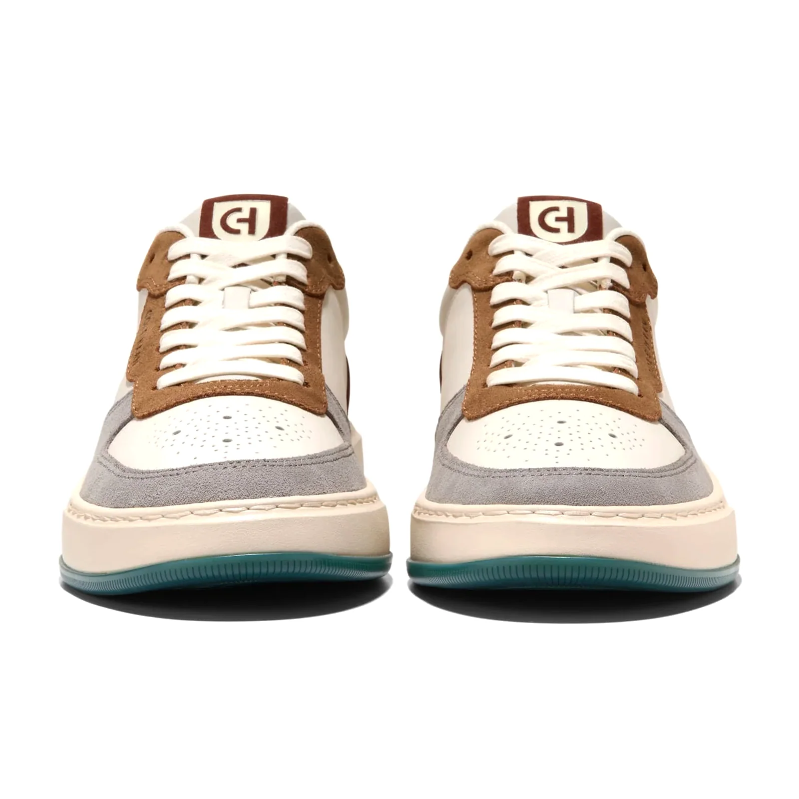 Cole Haan GrandPro Crossover Sneaker (Men) - Ivory/CH Golden Honey Suede/Mediterranean - Image 3