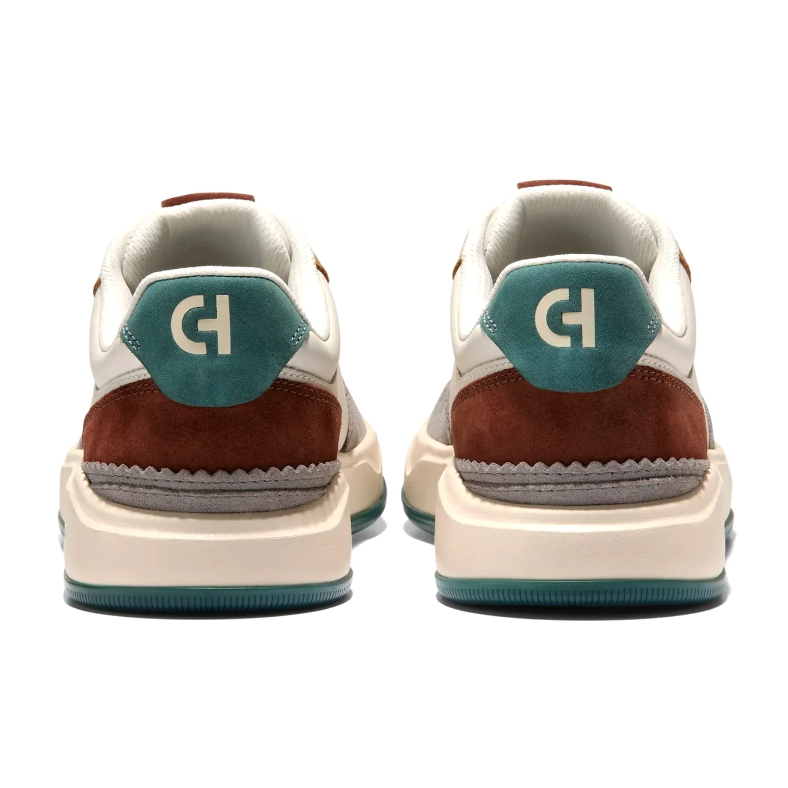 Cole Haan GrandPro Crossover Sneaker (Men) - Ivory/CH Golden Honey Suede/Mediterranean - Image 4