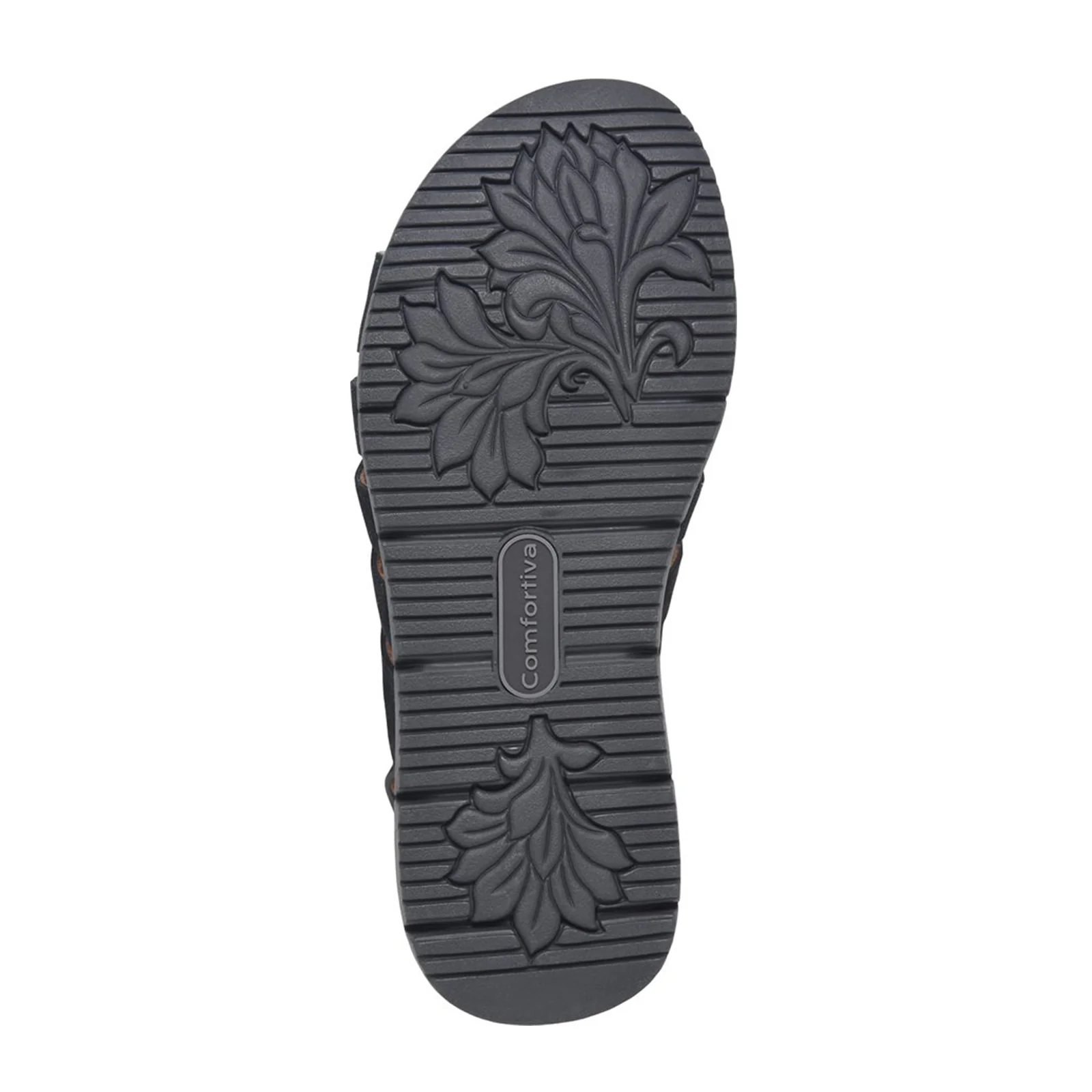 Comfortiva Scottie Wedge Sandal (Women) - Black Cow Suede - Image 4