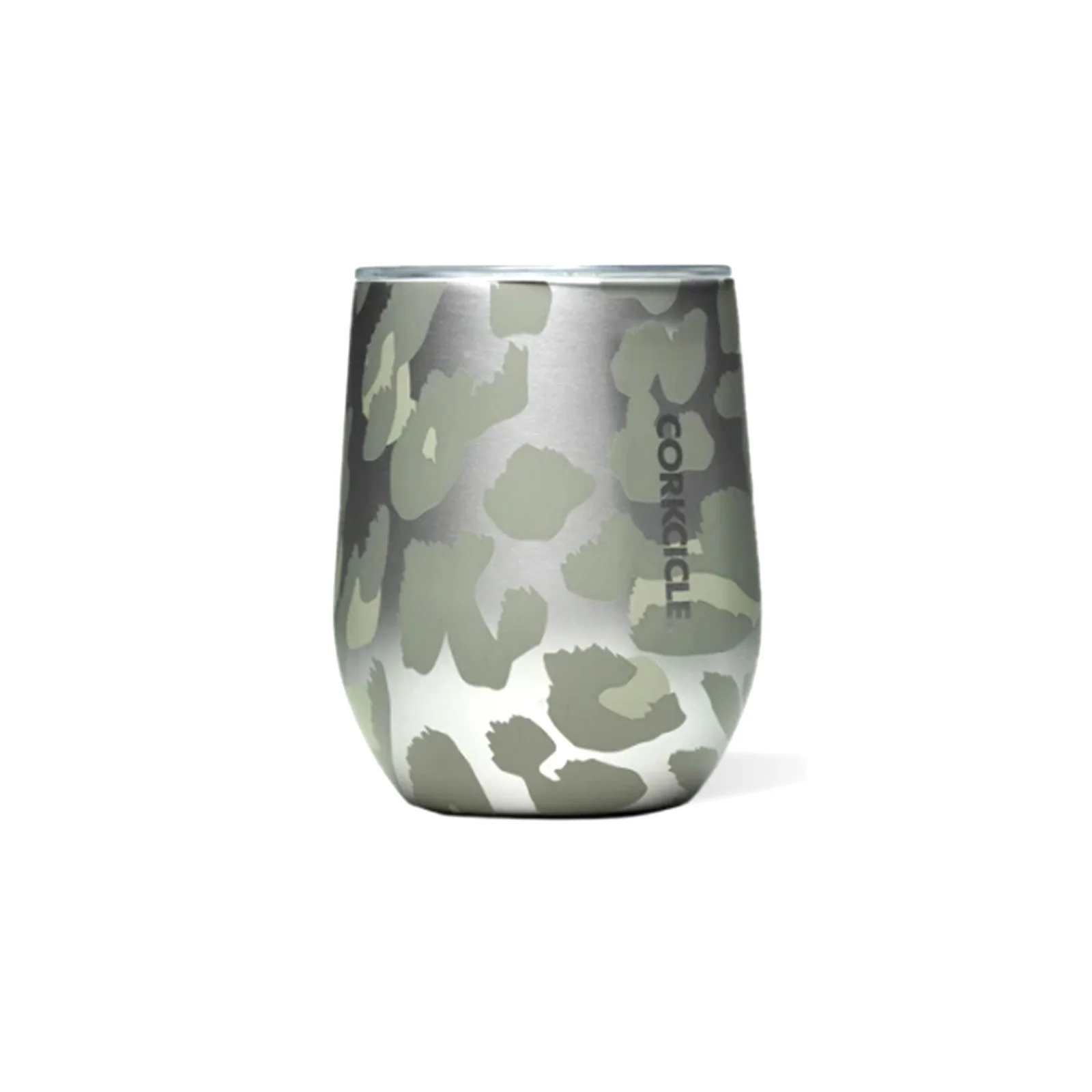 Corkcicle Exotic Stemless Wine Cup 12 oz - Snow Leopard