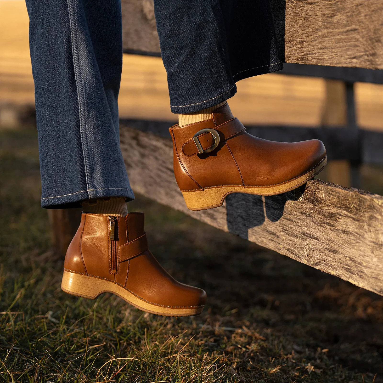 Dansko Brennan Ankle Boot (Women) - Tan Calf - Image 7
