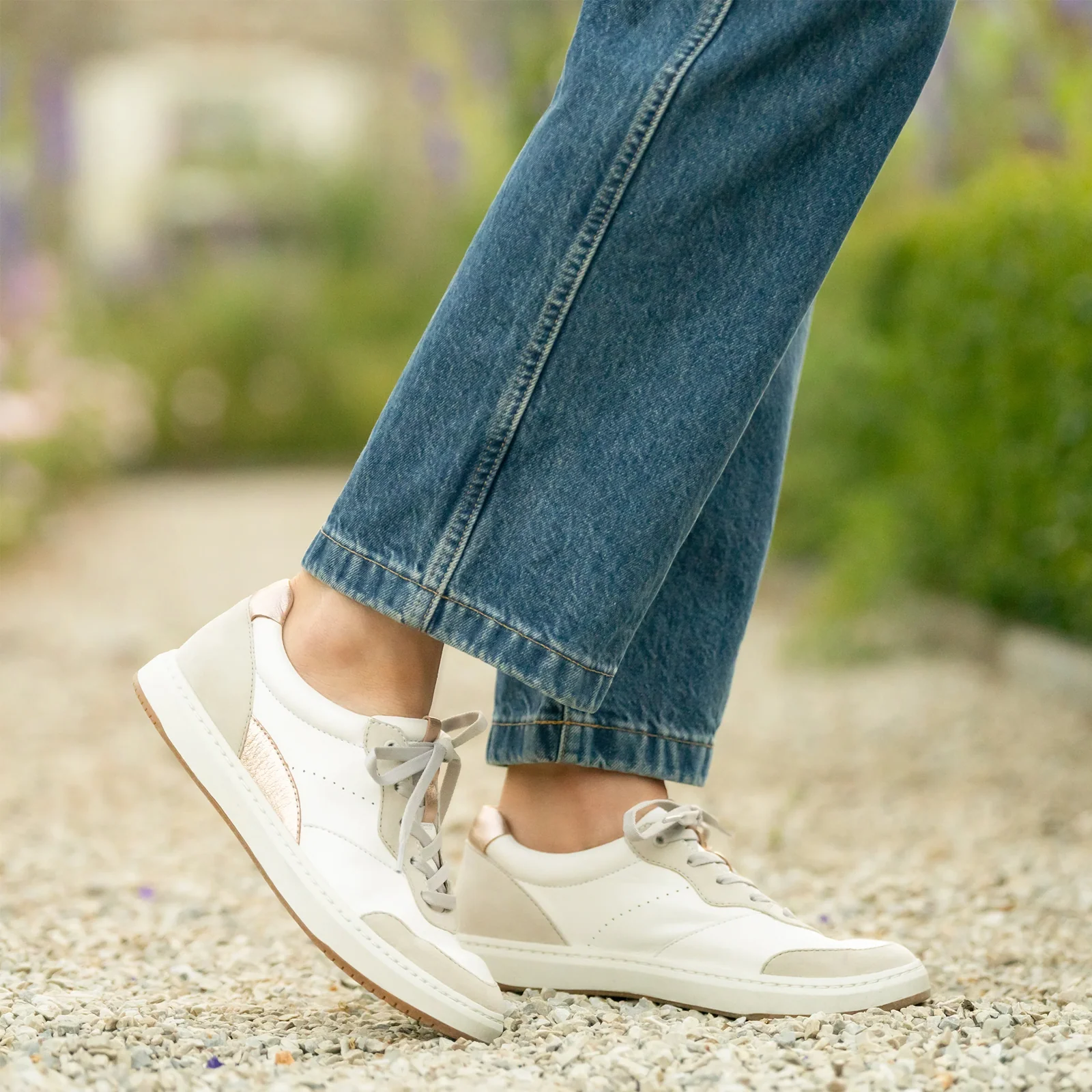 Dansko Josey Sneaker (Women) - White Nappa/Rose Gold - Image 8