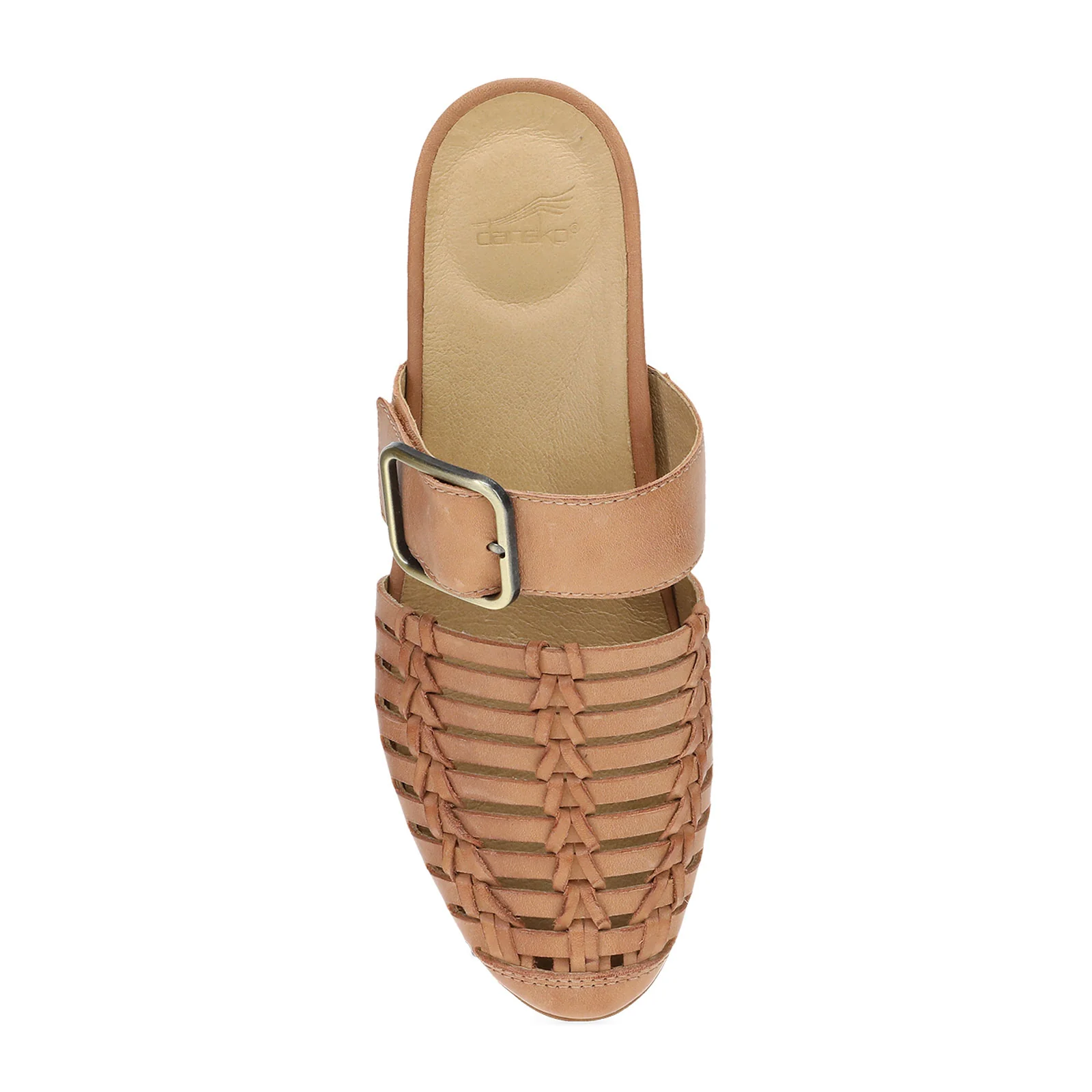 Dansko Leilani Flat (Women) - Light Tan Burnished Nappa - Image 3