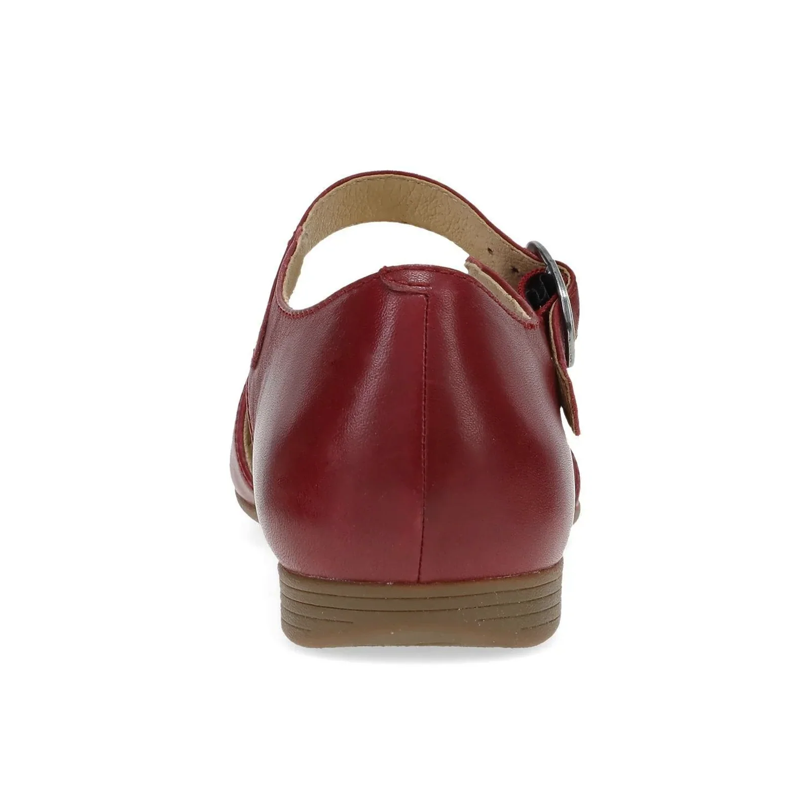 Dansko Liv Strappy Flat (Women) - Red Nappa - Image 4