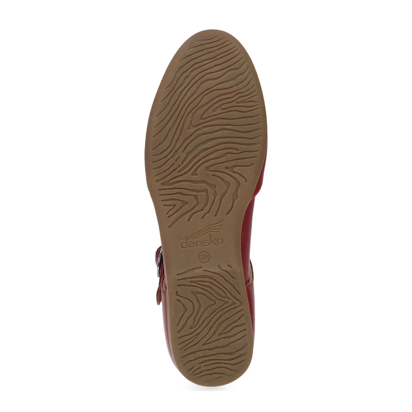 Dansko Liv Strappy Flat (Women) - Red Nappa - Image 6