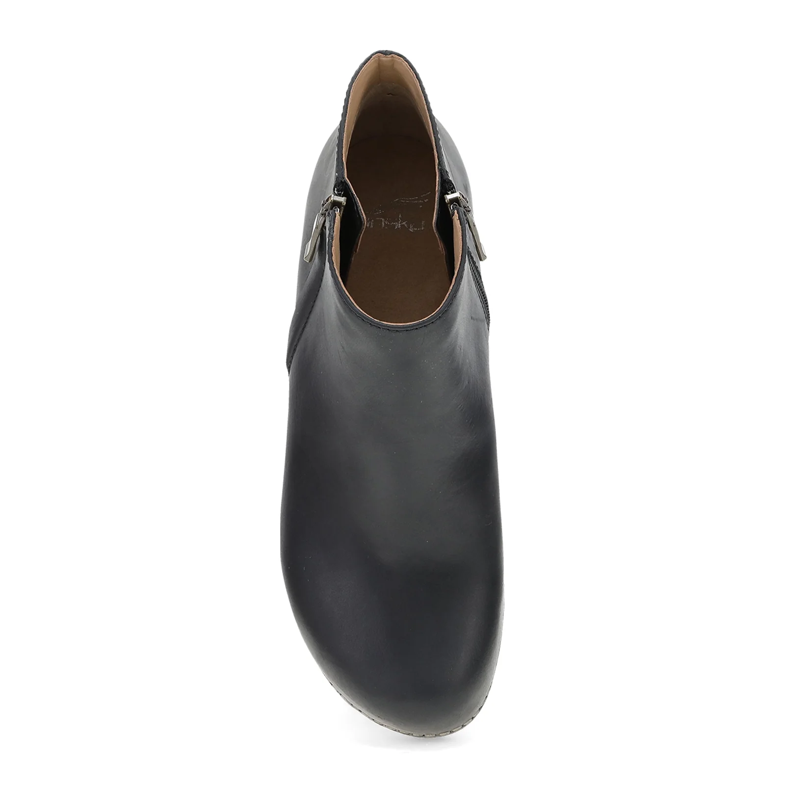 Dansko Lizanne Heeled Ankle Boot (Women) - Black Oiled Pull Up - Image 4