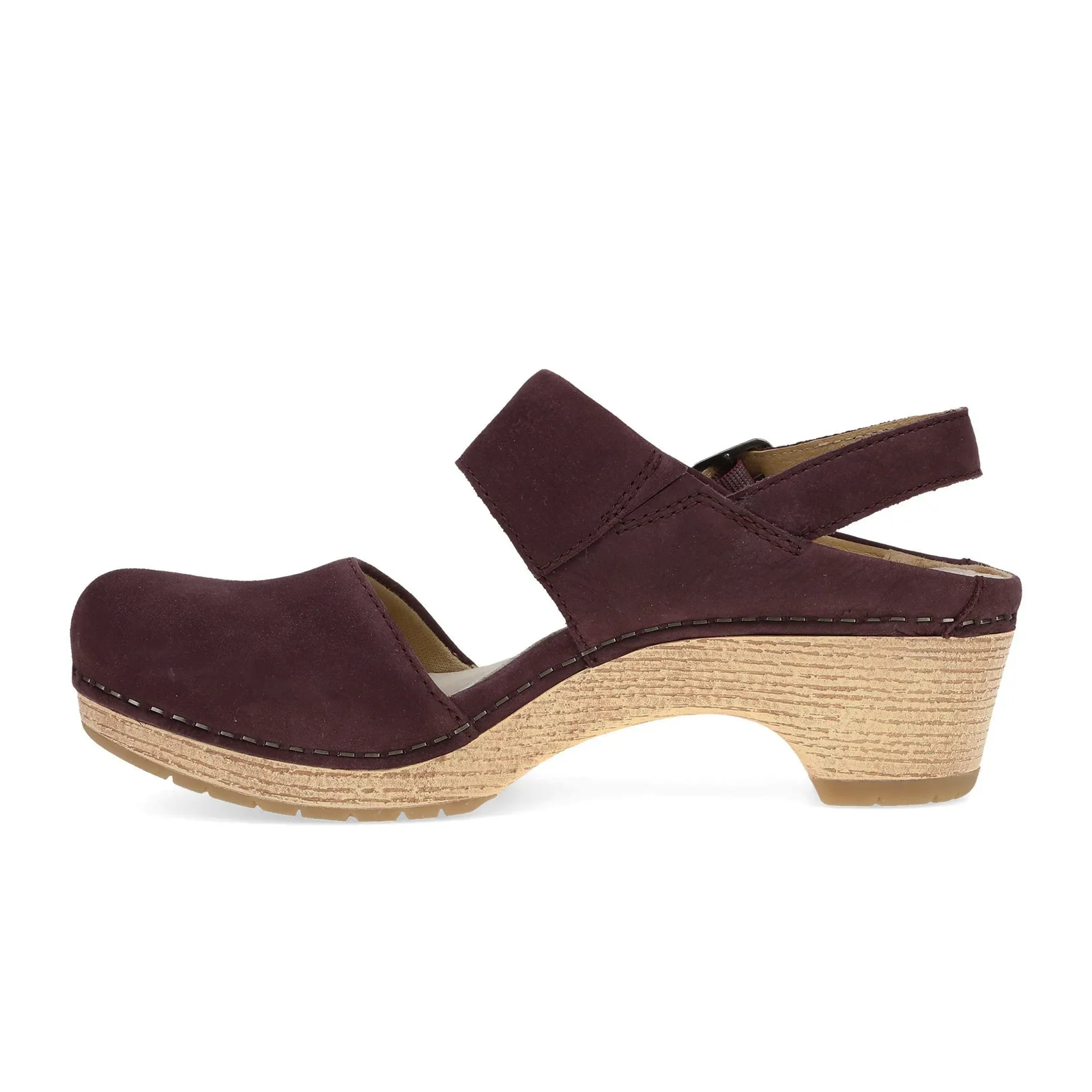 Dansko Lucia Heeled Sandal (Women) - Fig Milled Nubuck - Image 2