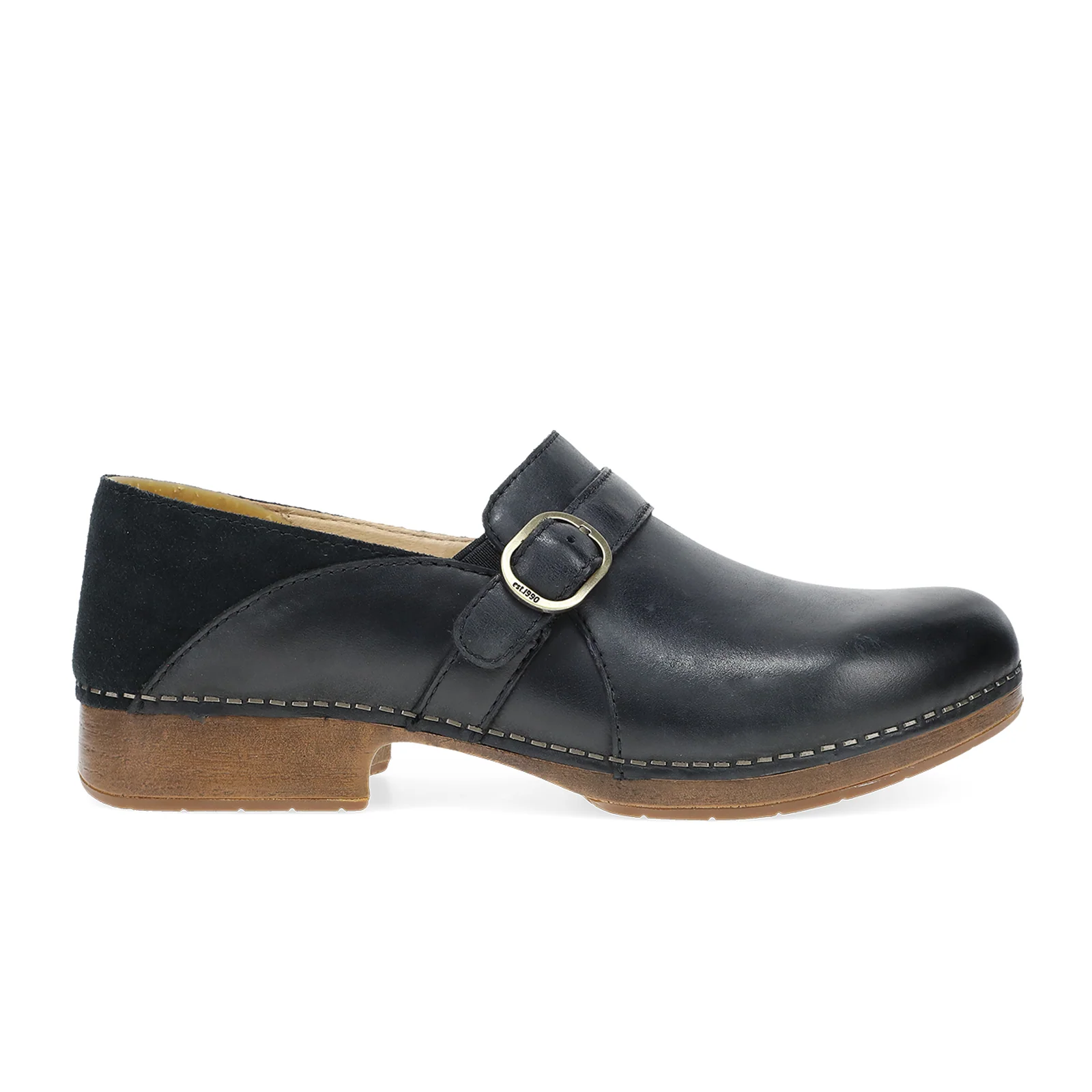 Dansko Margaret Loafer (Women) - Black Burnished Calf