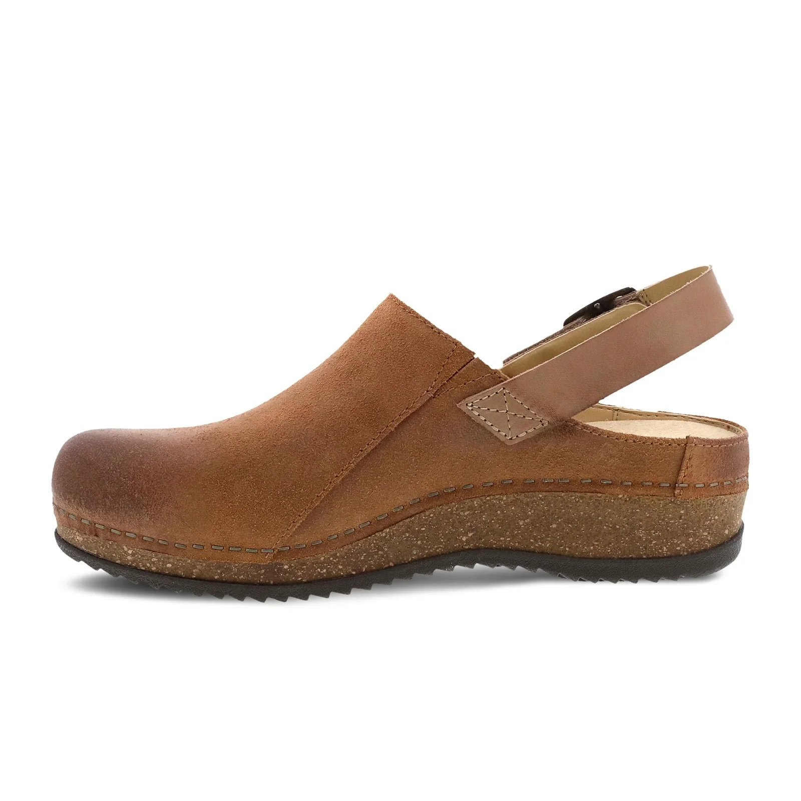 Dansko Merrin Clog (Women) - Tan Burnished Suede - Image 2
