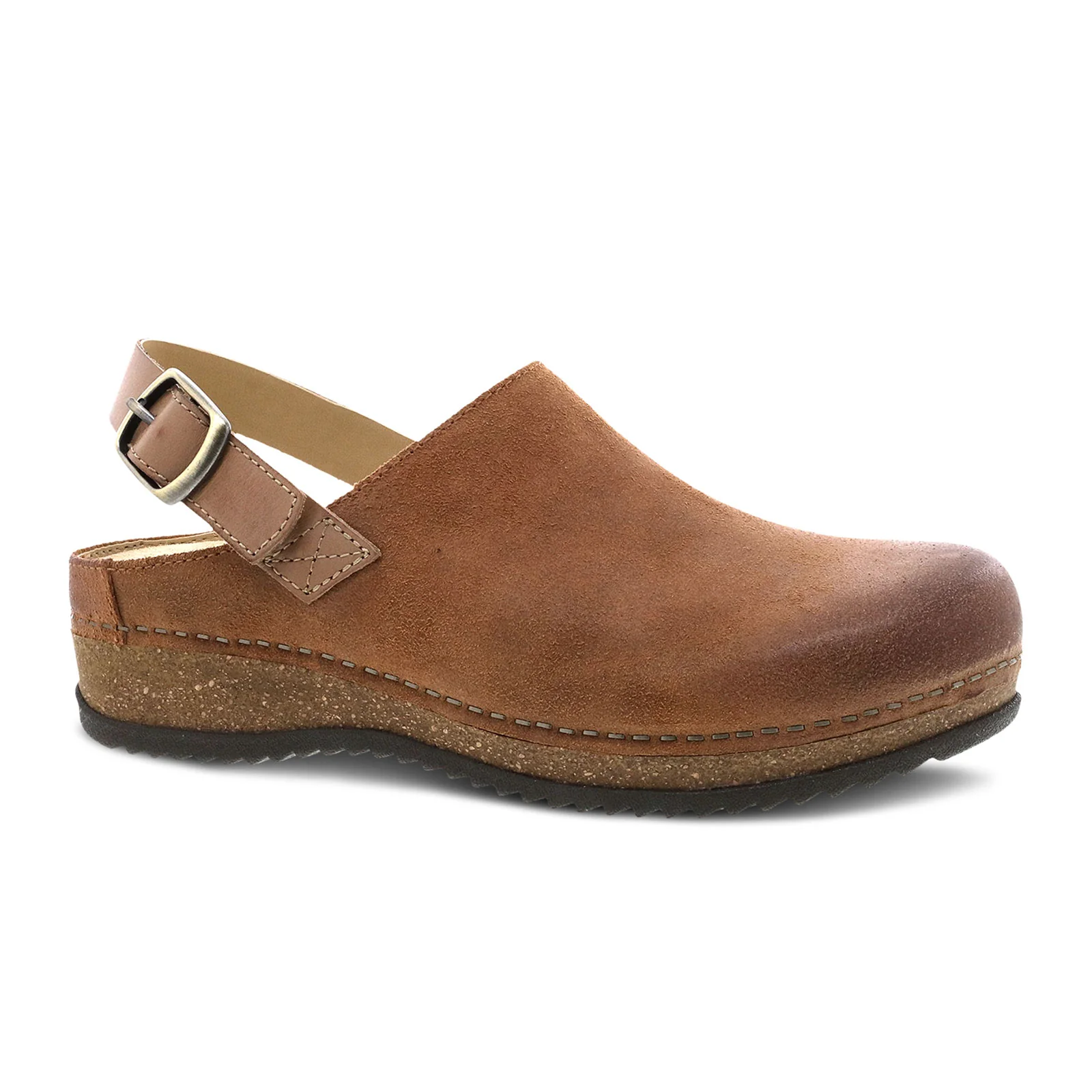 Dansko Merrin Clog (Women) - Tan Burnished Suede - Image 3