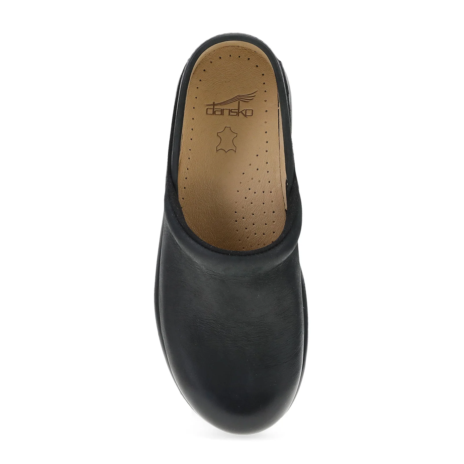 Dansko Platform Pro Clog (Women) - Black Burnished Nubuck - Image 3