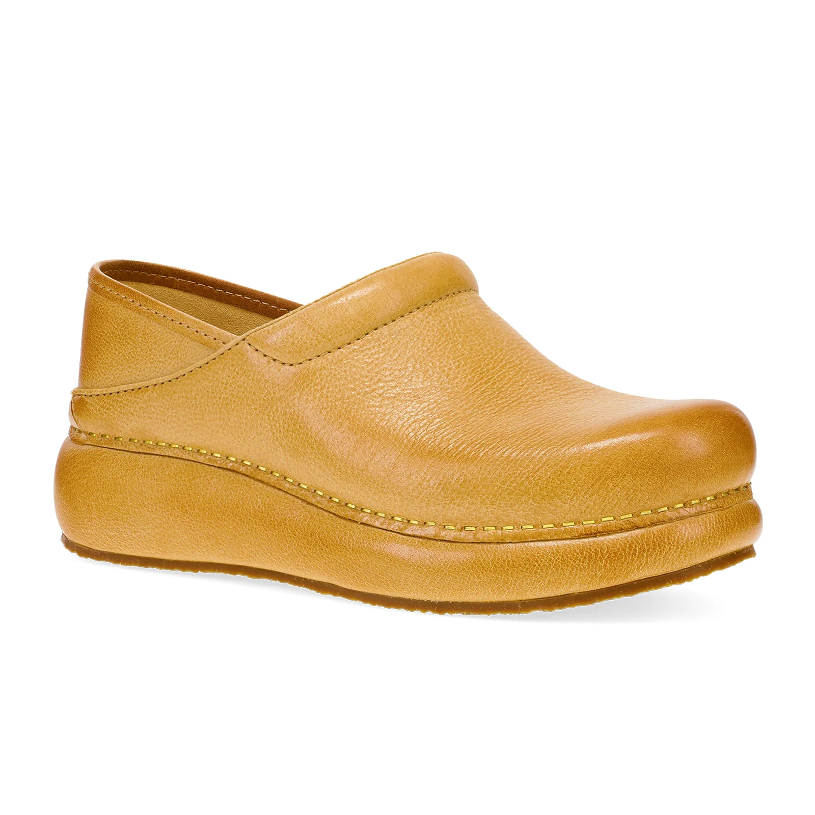 Dansko Platform Pro Clog (Women) - Honey Distressed - Image 2