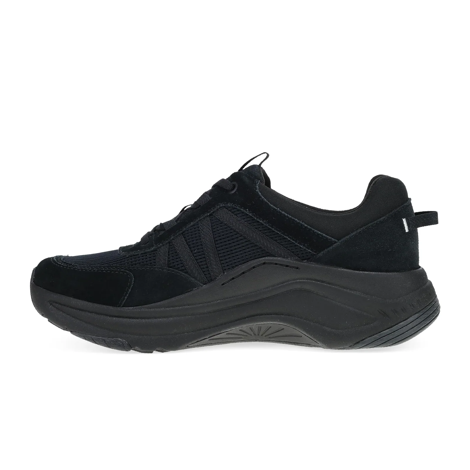 Dansko Poppy Sneaker (Women) - Black/Black Suede - Image 2