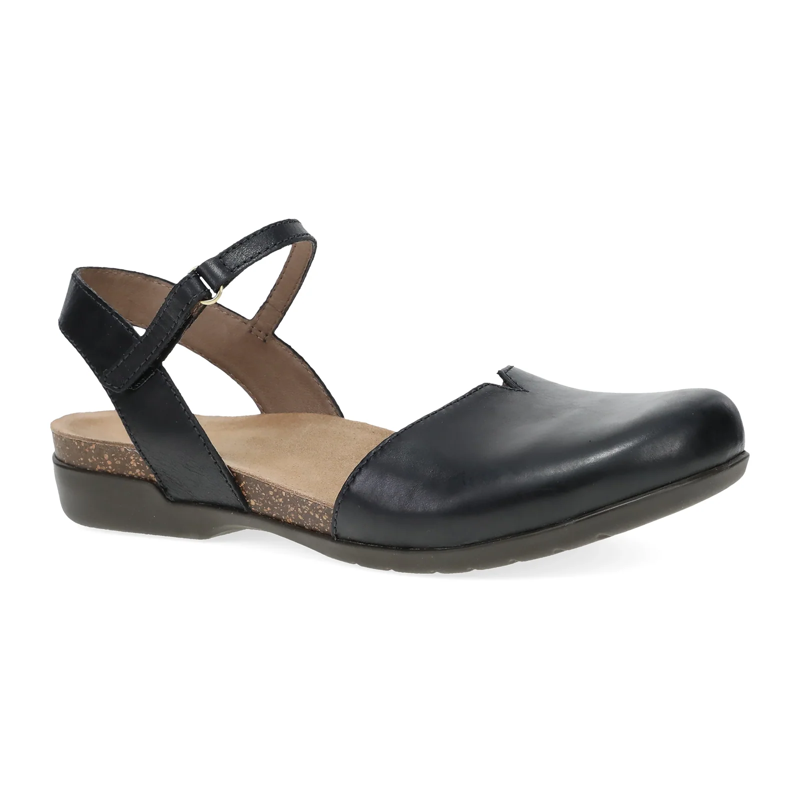 Dansko Rowan Backstrap Sandal (Women) - Black Waxy Burnished - Image 3