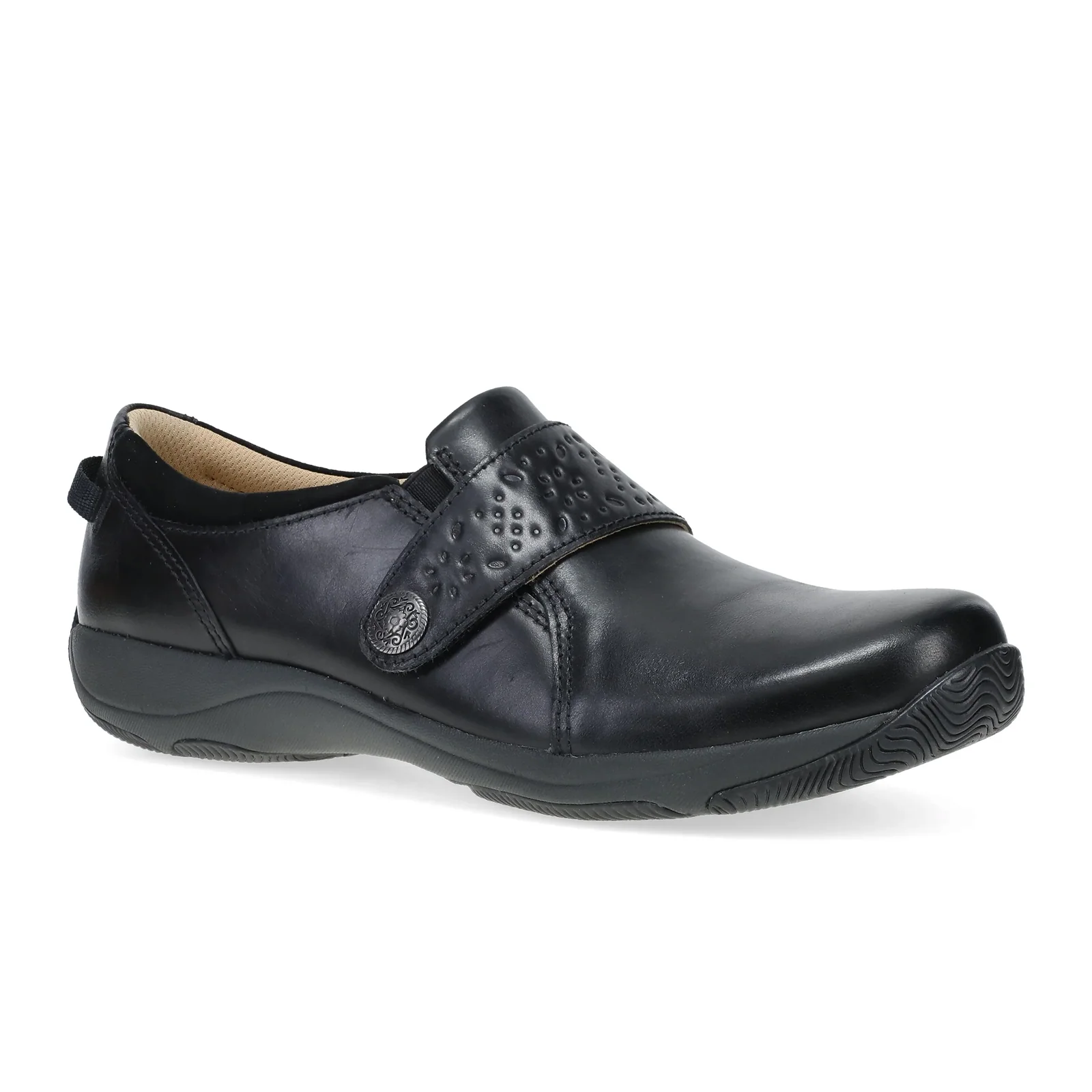 Dansko Sallie Slip On (Women) - Black Waxy Burnished