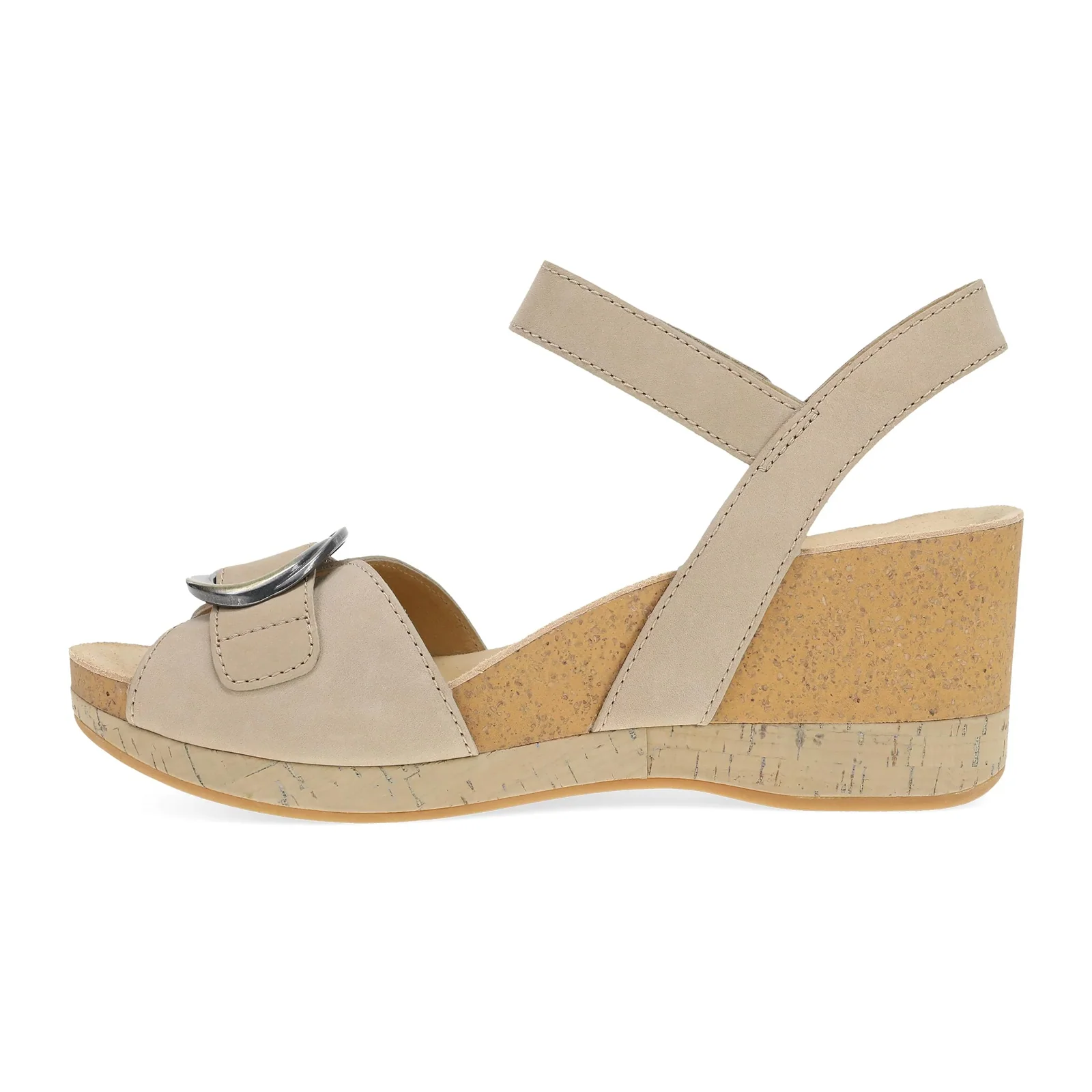 Dansko Stella Wedge Sandal (Women) - Sand Milled Nubuck - Image 2