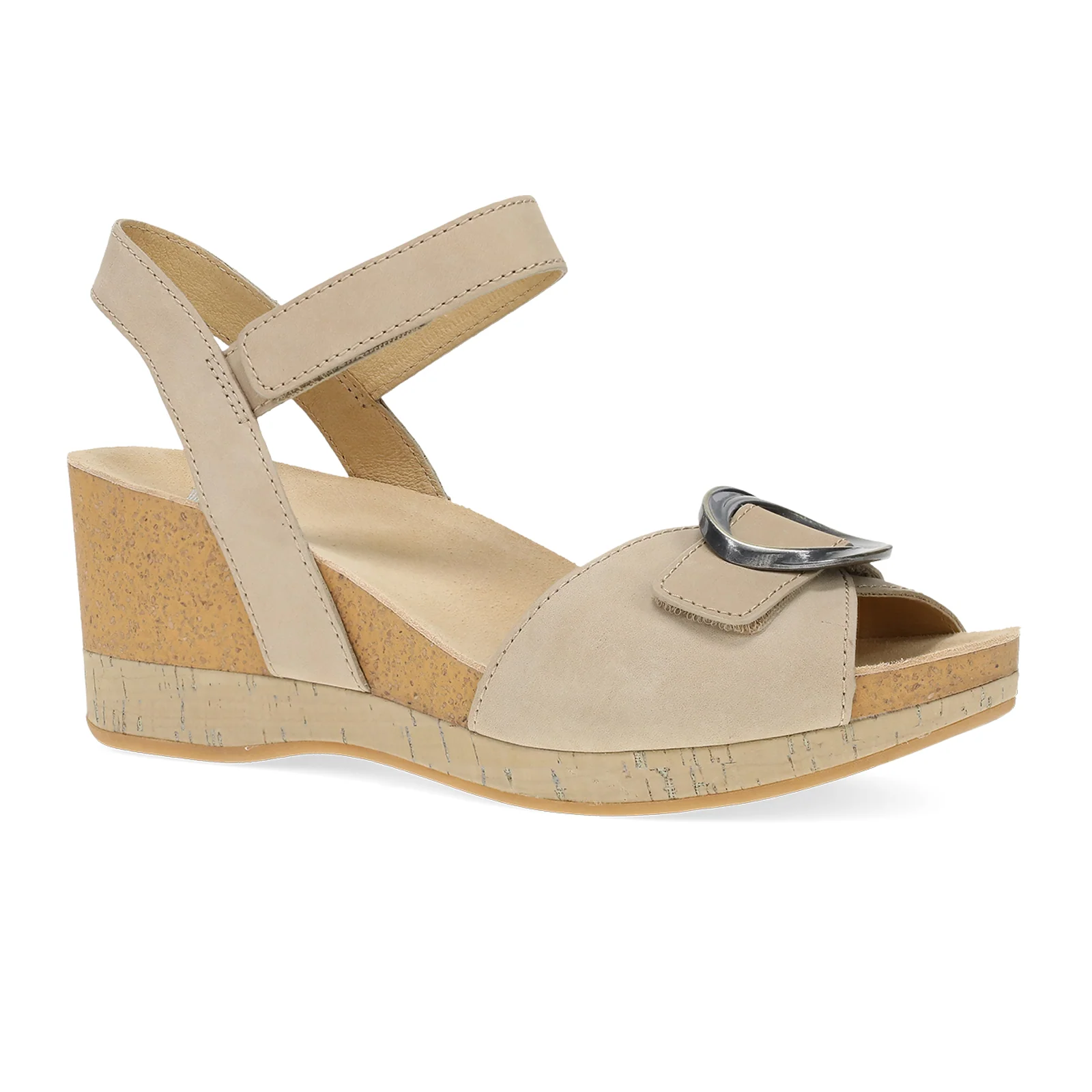 Dansko Stella Wedge Sandal (Women) - Sand Milled Nubuck - Image 3
