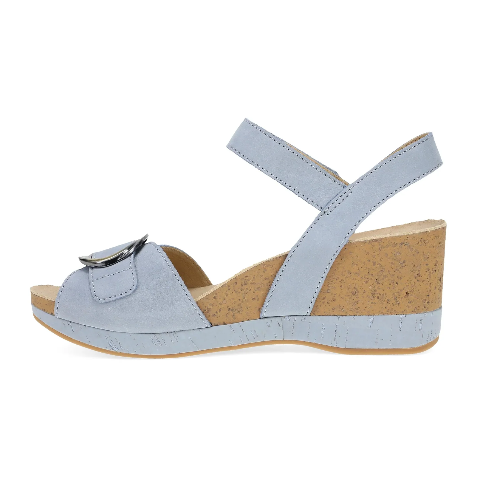 Dansko Stella Wedge Sandal (Women) - Sky Nubuck - Image 2
