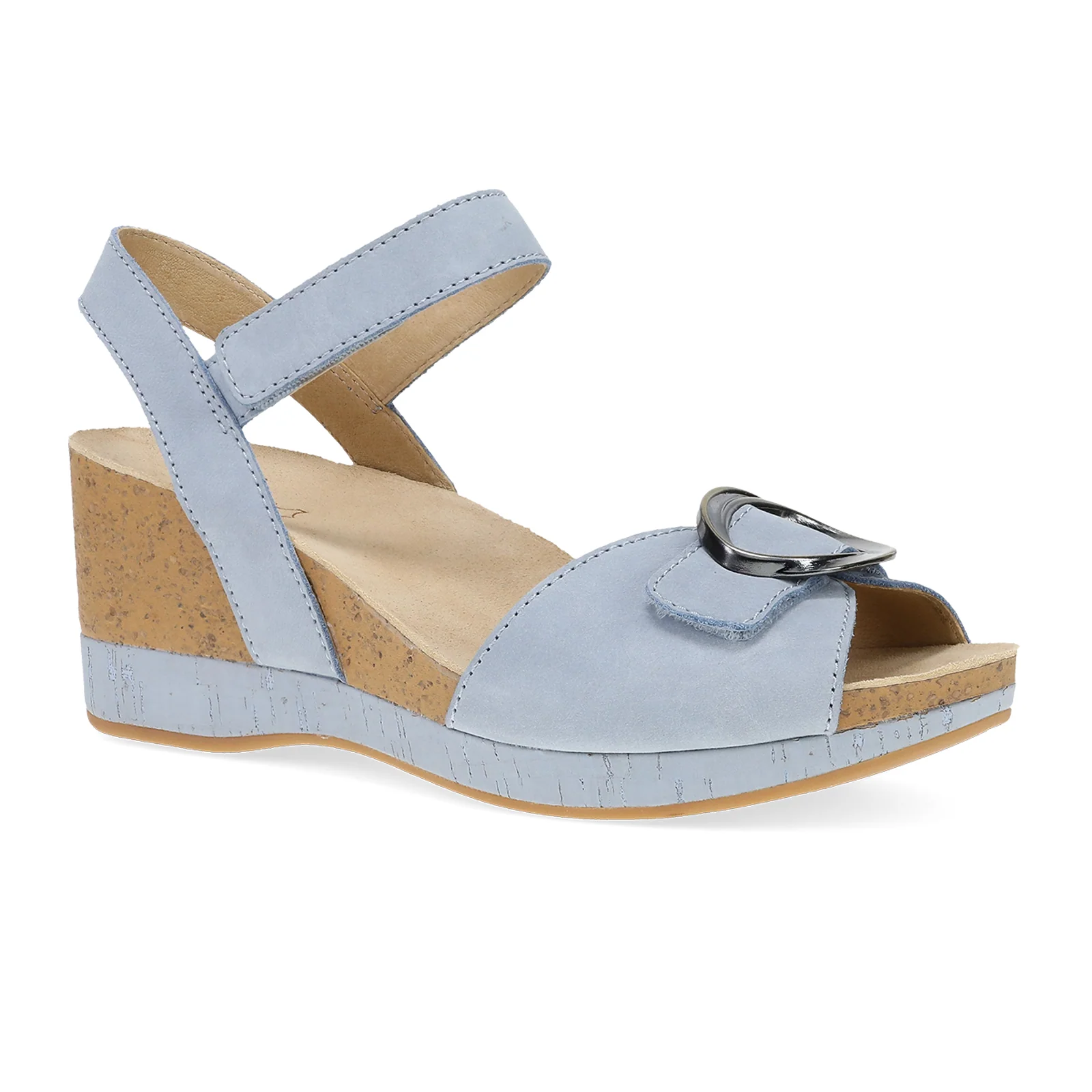 Dansko Stella Wedge Sandal (Women) - Sky Nubuck - Image 3