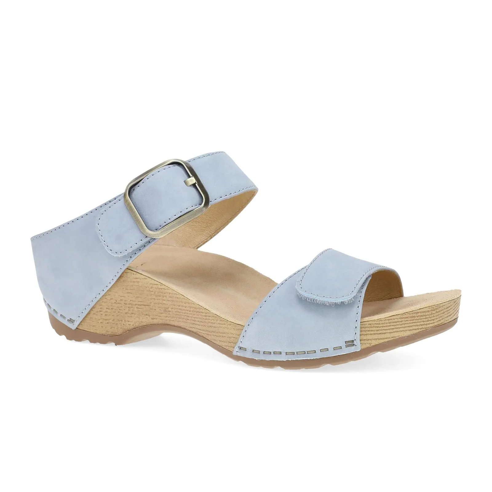Dansko Tanya Wedge Sandal (Women) - Sky Nubuck