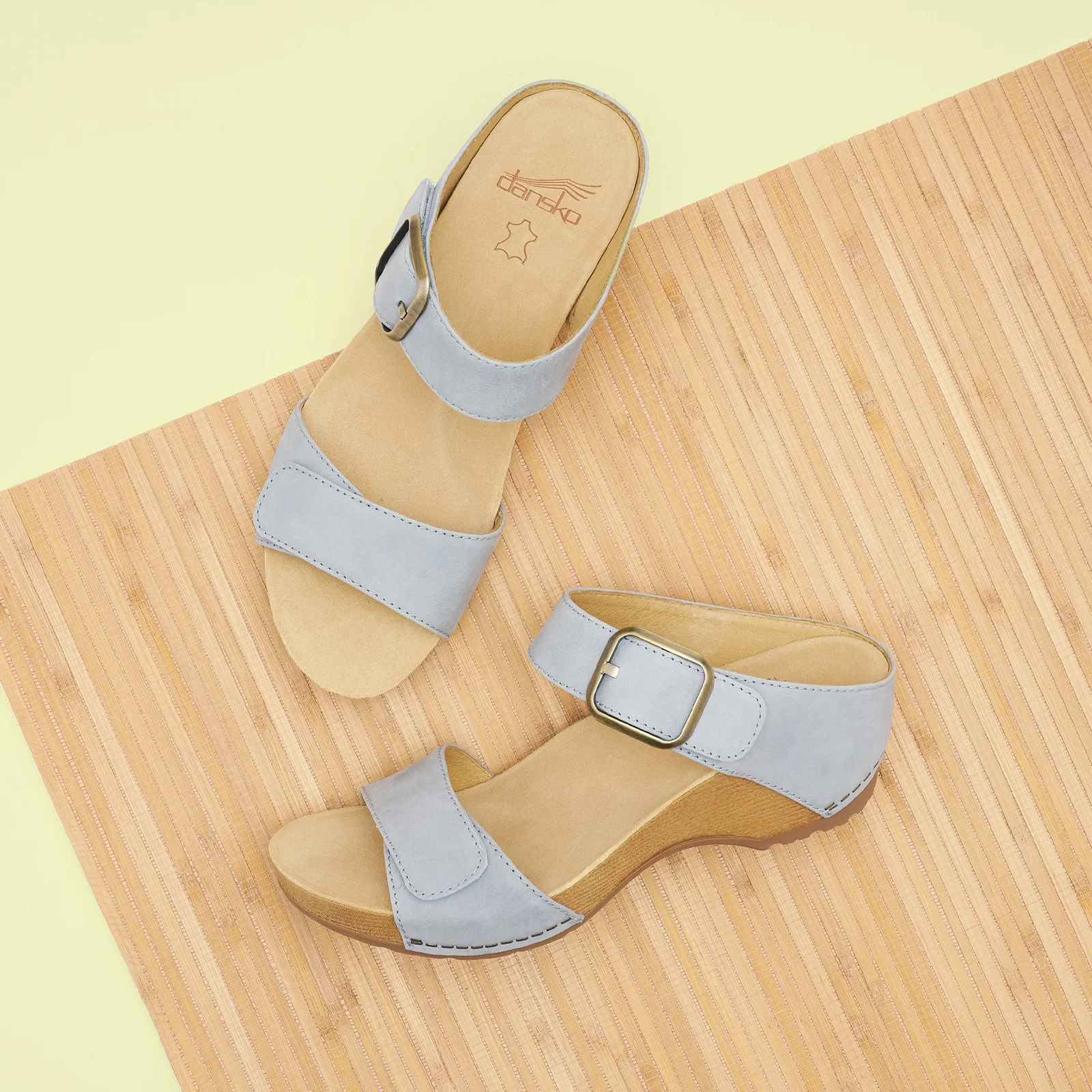 Dansko Tanya Wedge Sandal (Women) - Sky Nubuck - Image 8