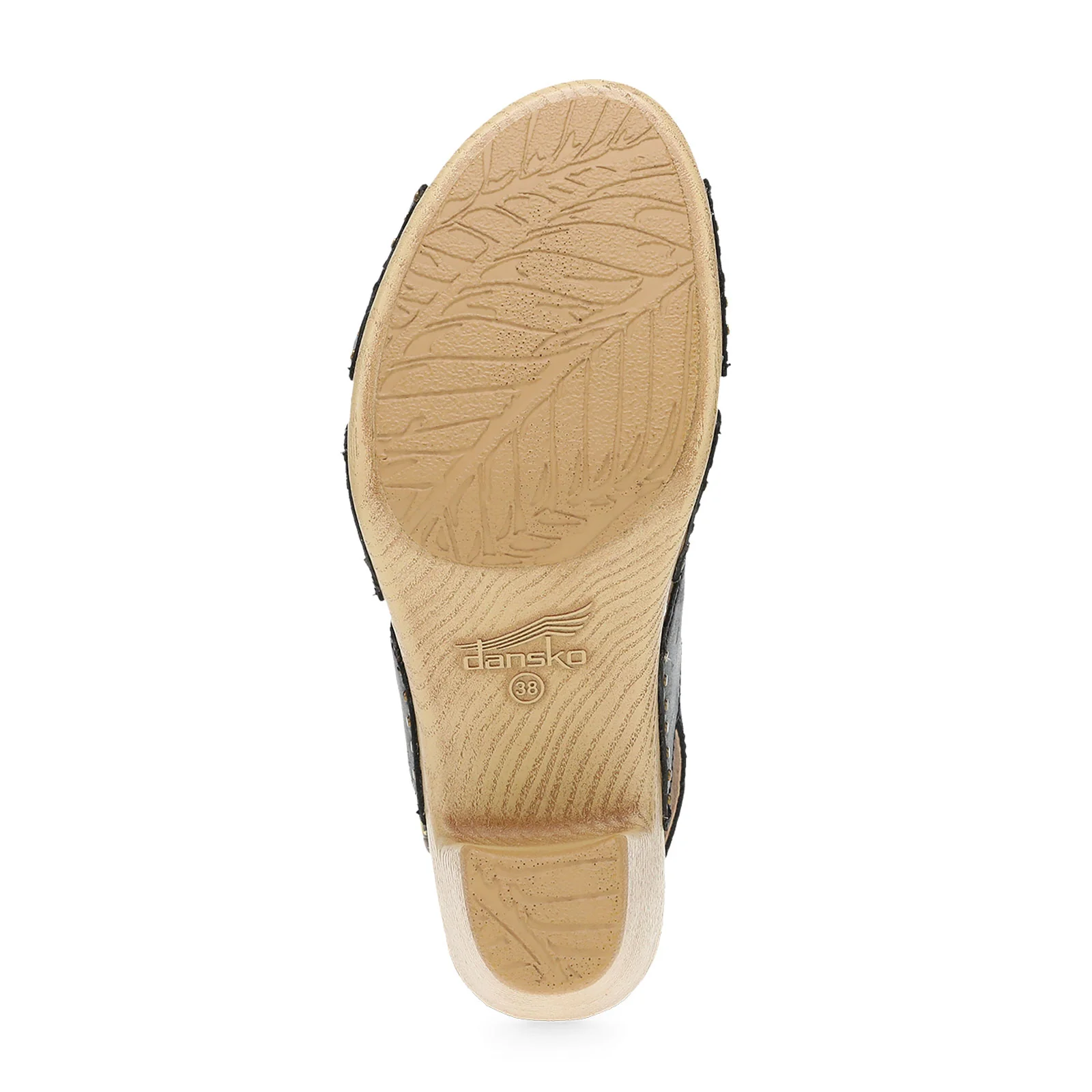 Dansko Tatiana Wedge Sandal (Women) - Black Pull Up - Image 4