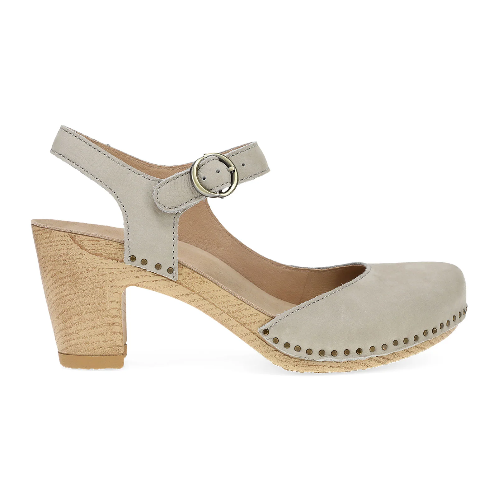 Dansko Taytum Heeled Sandal (Women) - Taupe Milled Nubuck