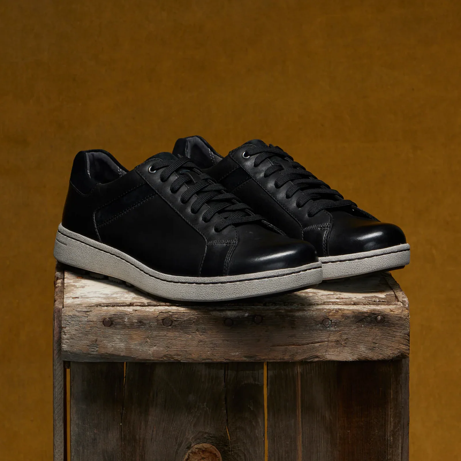 Dansko Trevor Lace Up Sneaker (Men) - Black Burnished Calf - Image 7