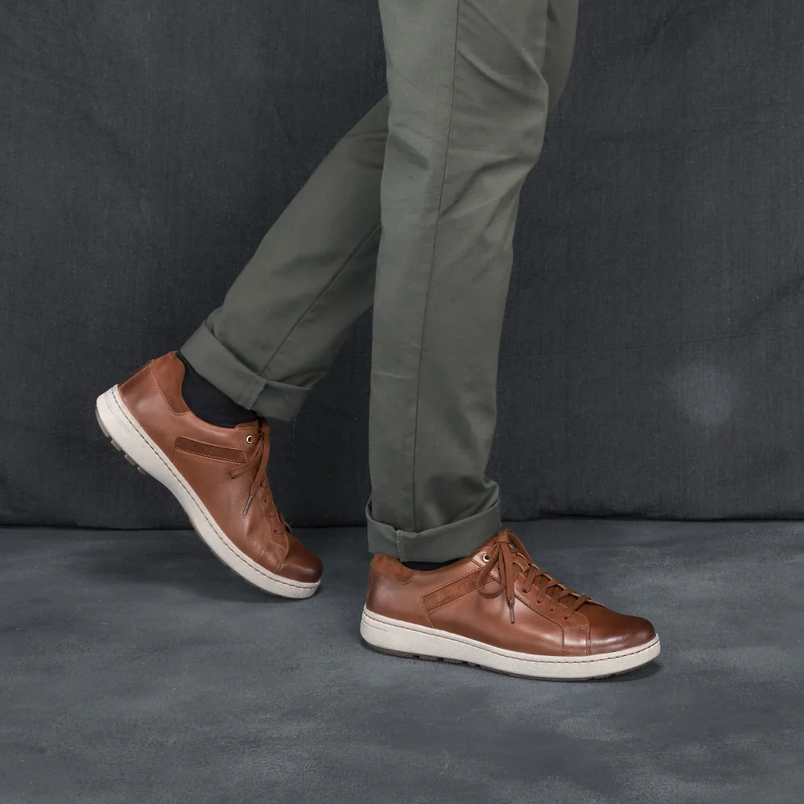 Dansko Trevor Lace Up Sneaker (Men) - Tan Burnished Calf - Image 8