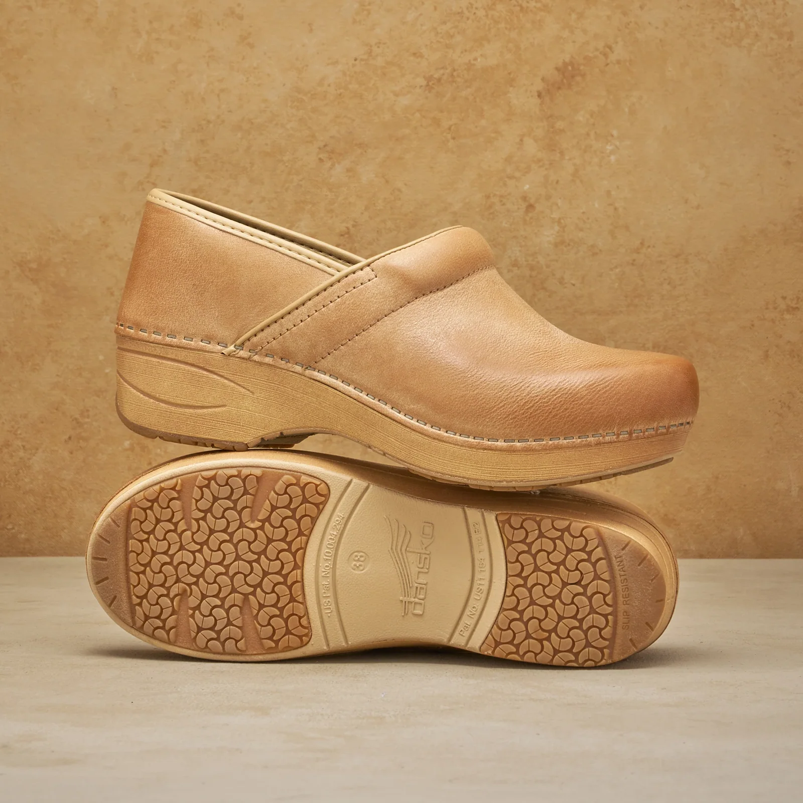 Dansko XP 2.0 Clog (Women) - Honey Distressed Leather - Image 8