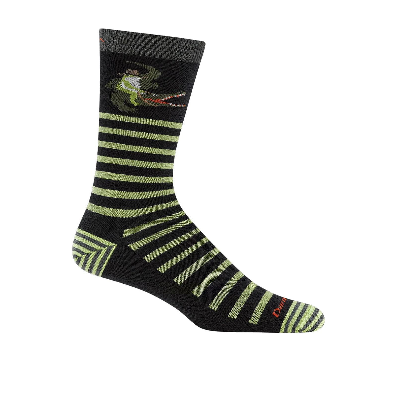 Darn Tough Animal Haus Lightweight Crew Sock (Men) - Gator Green
