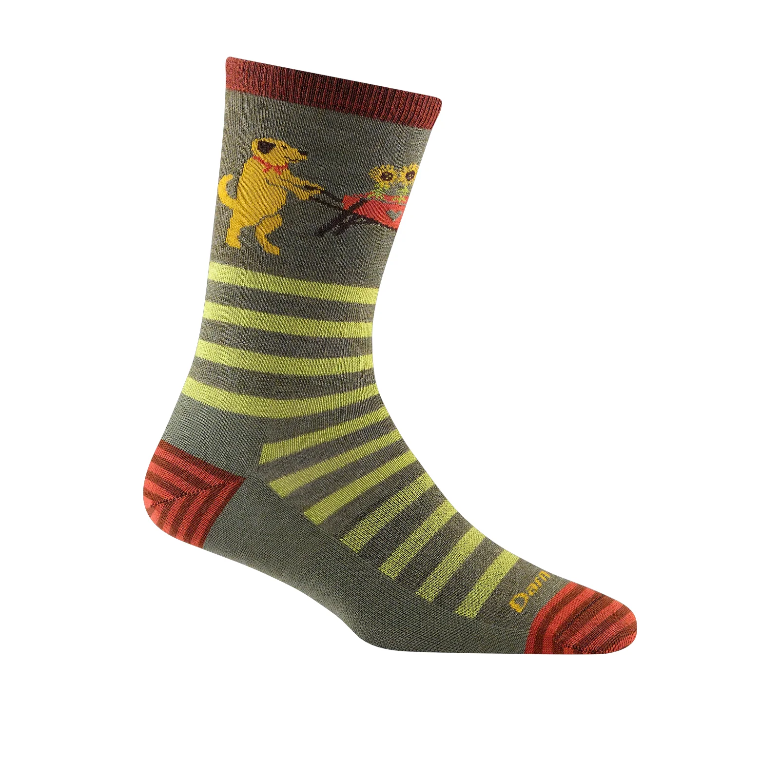 Darn Tough Animal Haus Lightweight Crew Sock (Women) - Herb